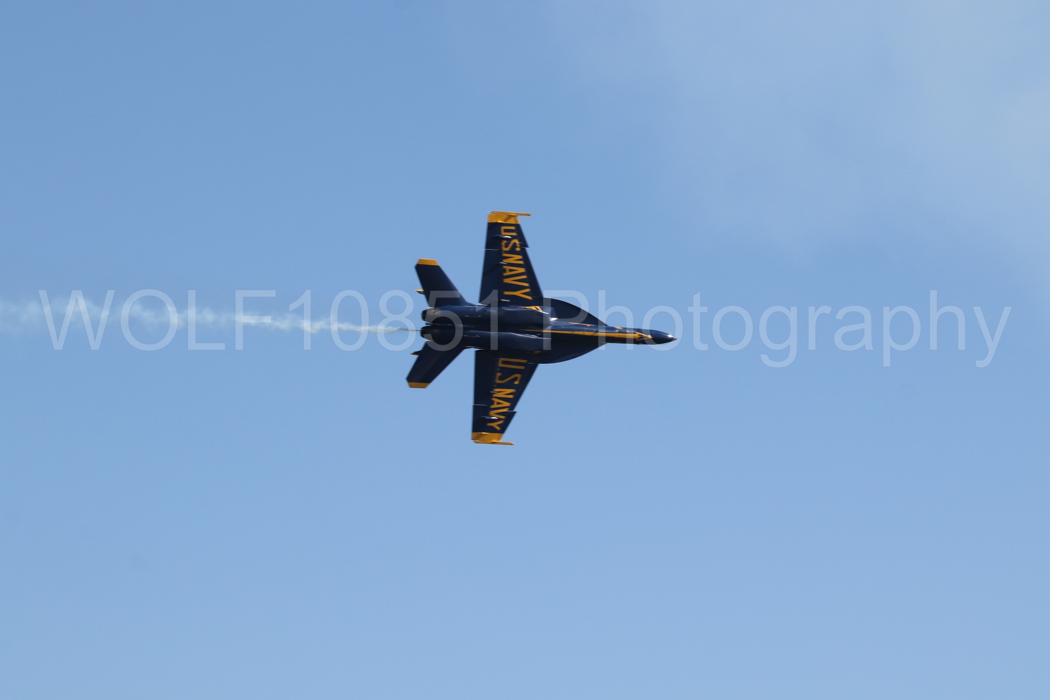 Aviation photography by WOLF10851 featuring FA-18 Super Hornet, Blue Angels, Blue and Gold, Wings Over Solano 2024.