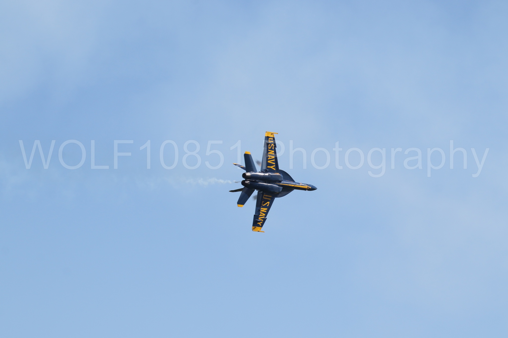 Aviation photography by WOLF10851 featuring FA-18 Super Hornet, Blue Angels, Blue and Gold, Wings Over Solano 2024.