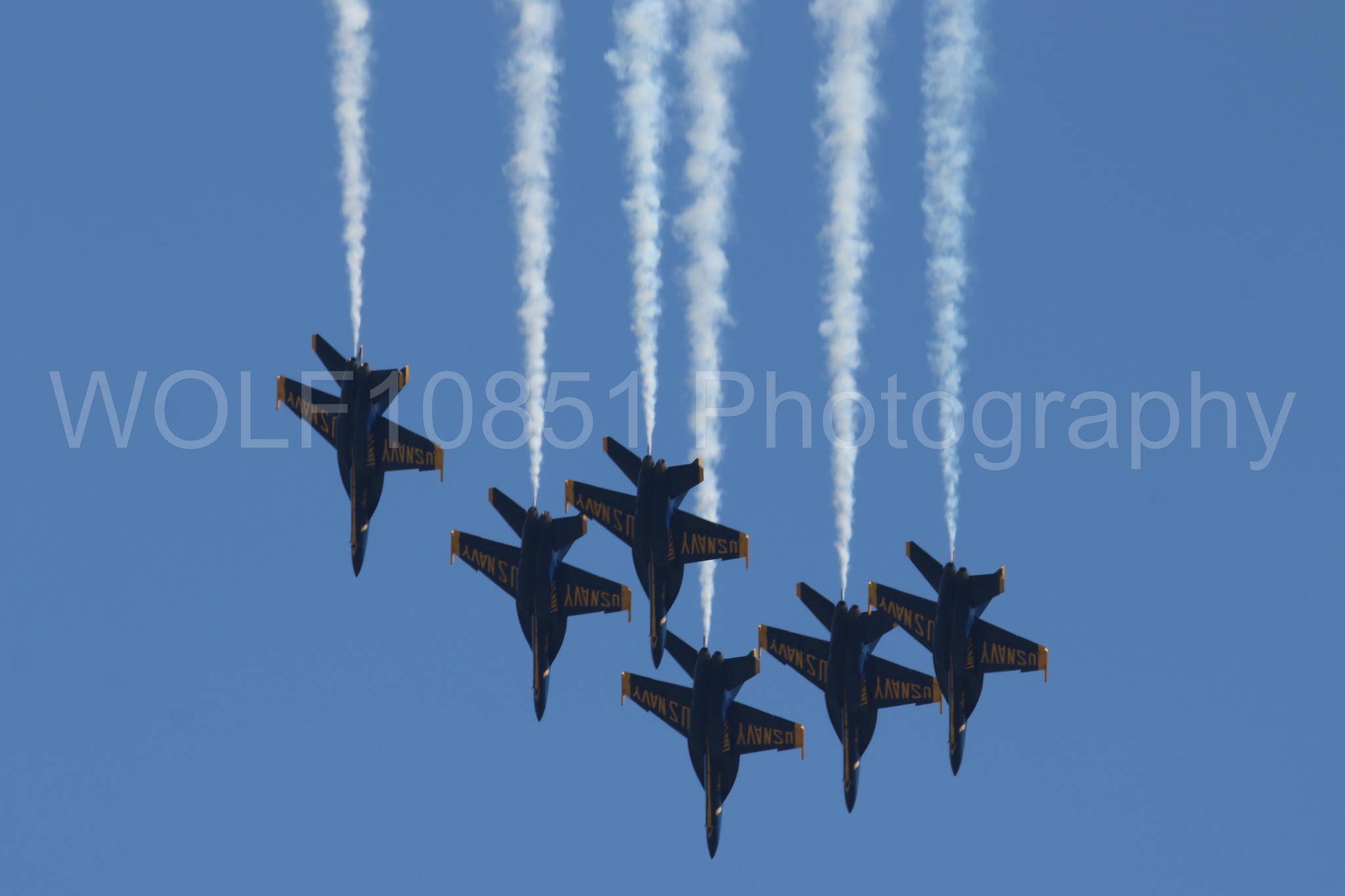 Aviation photography by WOLF10851 featuring FA-18 Super Hornet, Blue Angels, Blue and Gold, Wings Over Solano 2024.