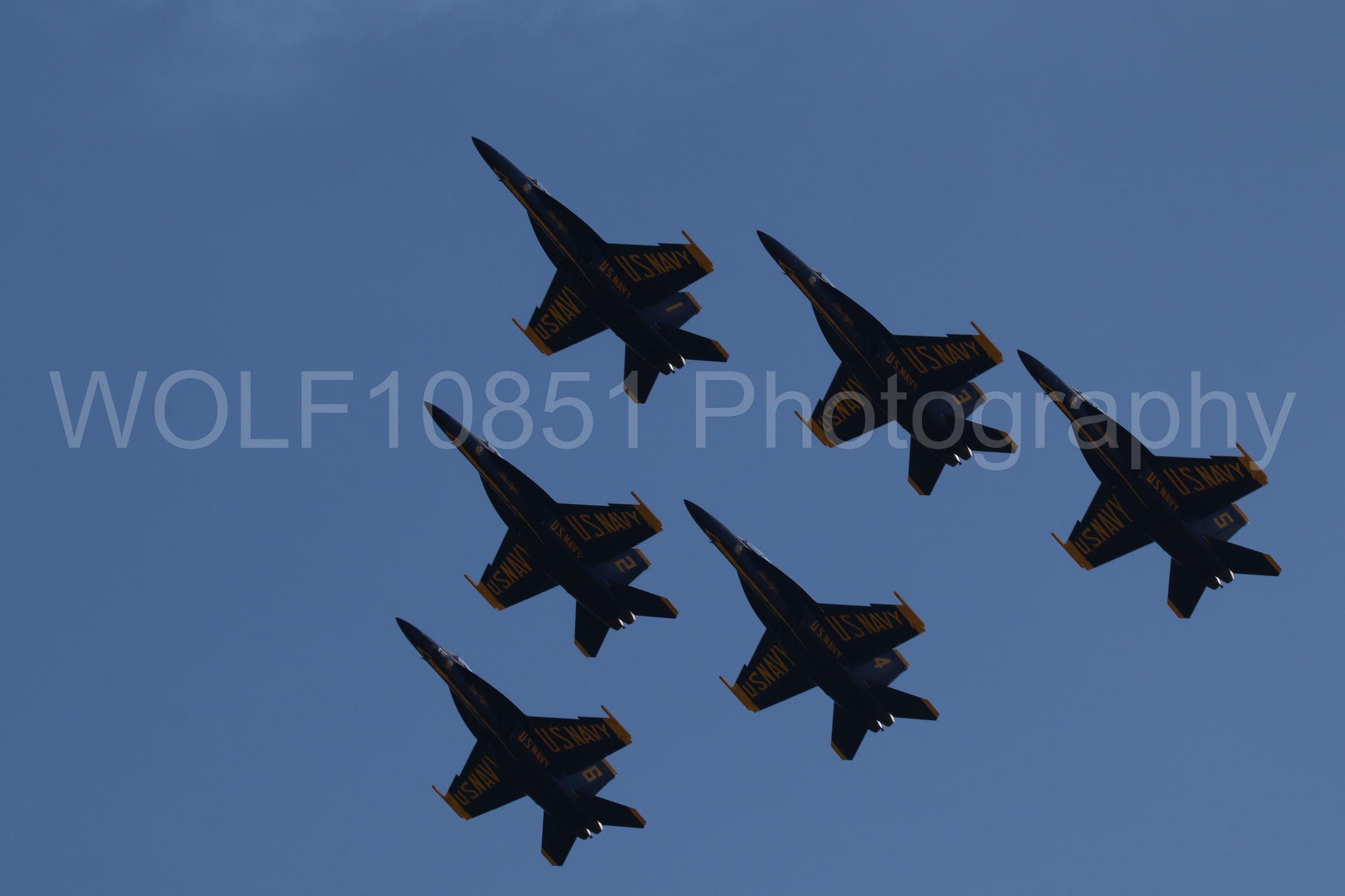 Aviation photography by WOLF10851 featuring FA-18 Super Hornet, Blue Angels, Blue and Gold, Wings Over Solano 2024.