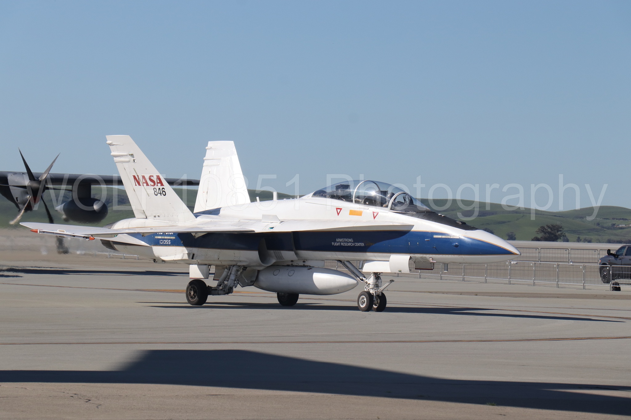 Aviation photography by WOLF10851 featuring Static Display, F-18 Hornet, Wings Over Solano 2024, NASA.