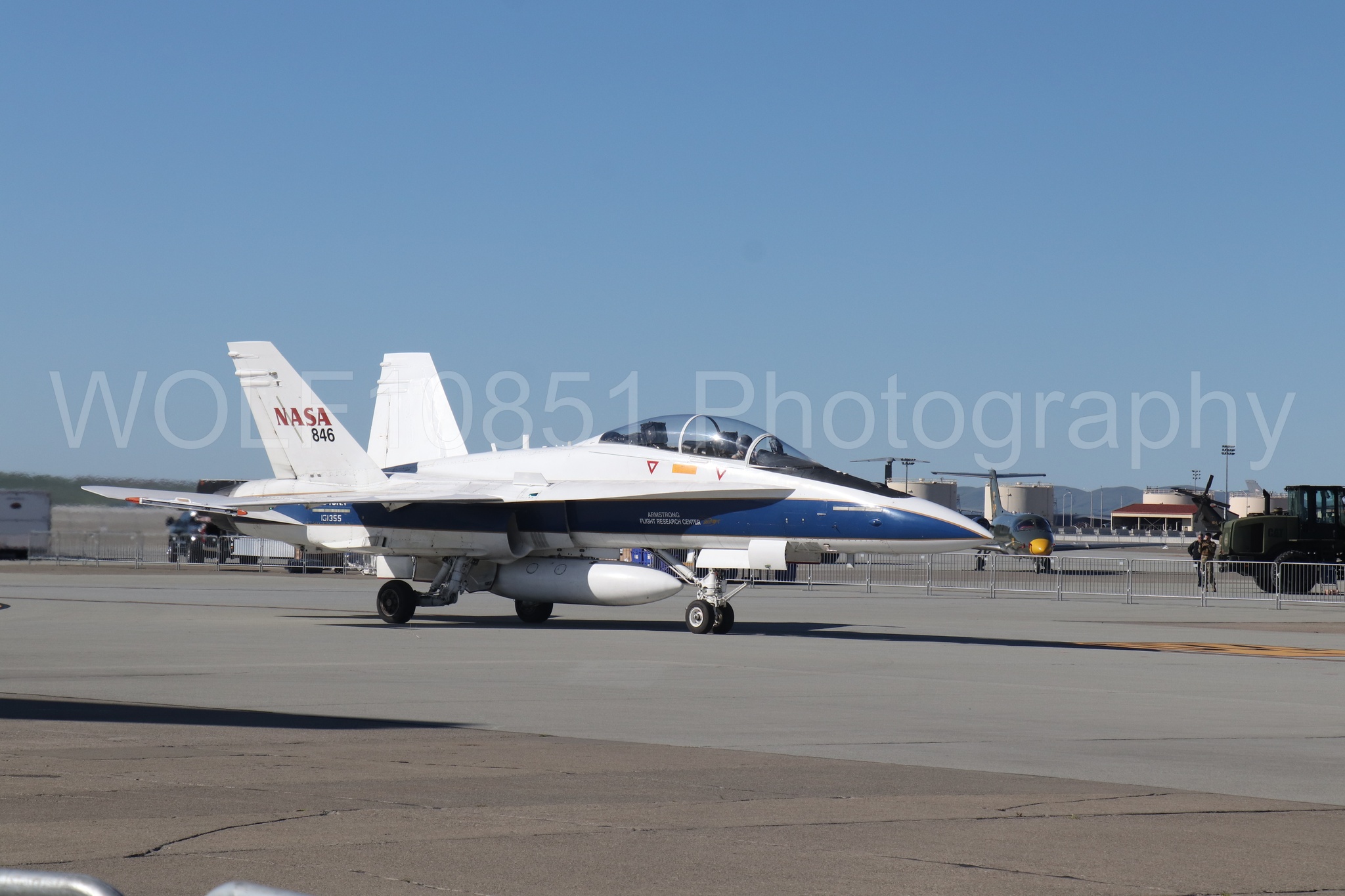 Aviation photography by WOLF10851 featuring Static Display, F-18 Hornet, Wings Over Solano 2024, NASA.
