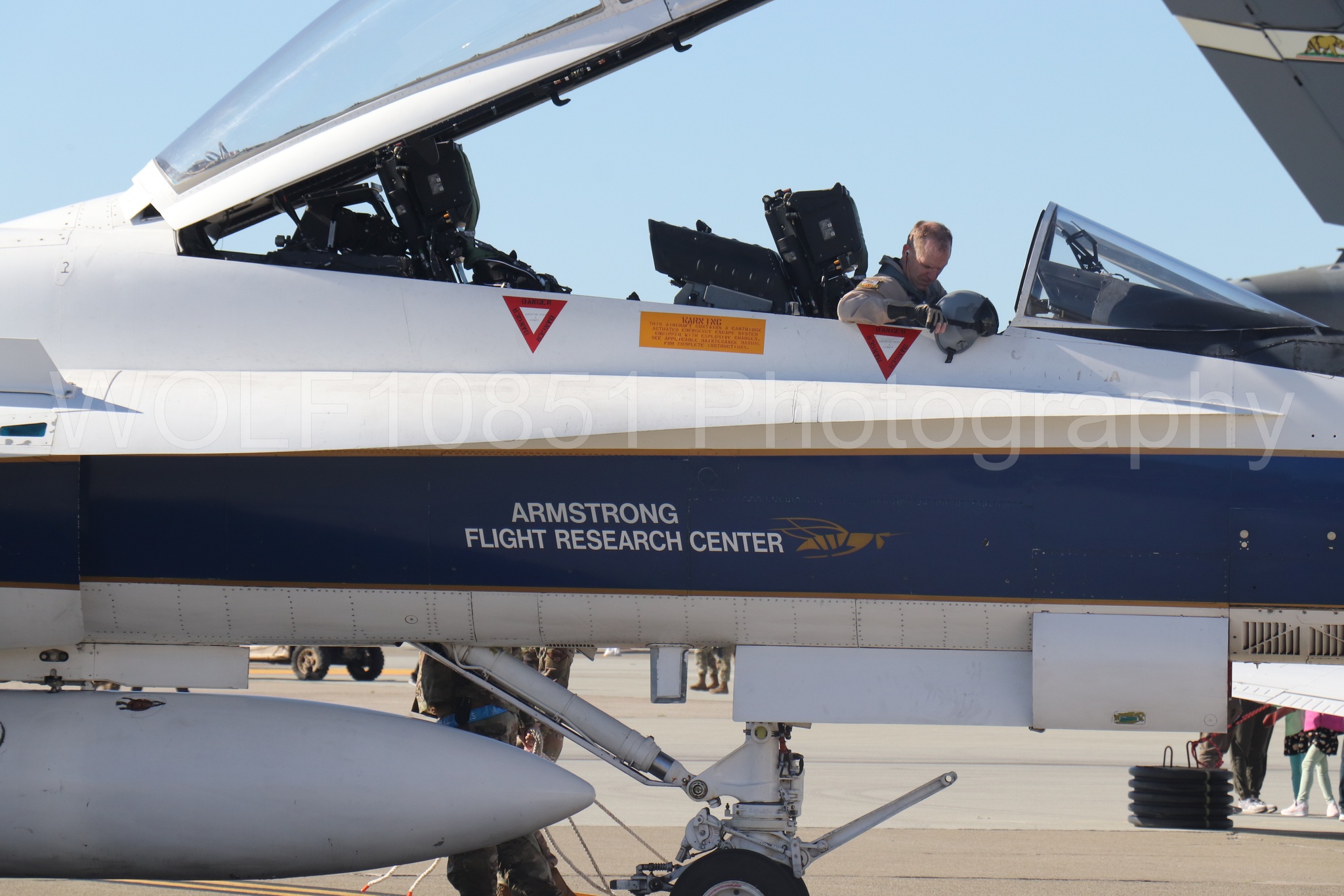 Aviation photography by WOLF10851 featuring Static Display, F-18 Hornet, Wings Over Solano 2024, NASA.