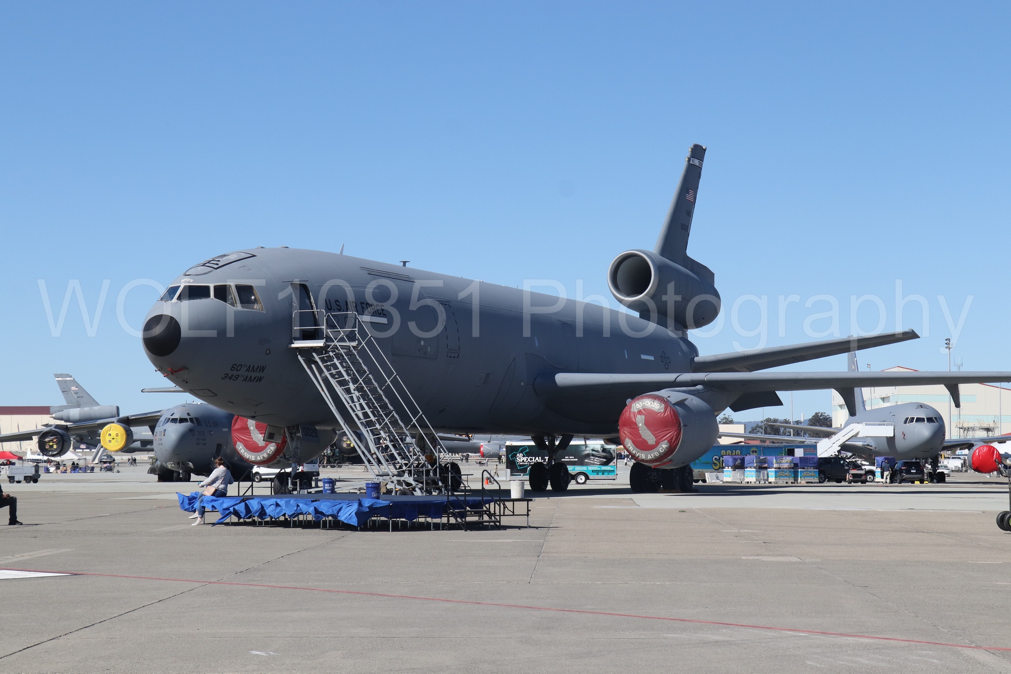 Aviation photography by WOLF10851 featuring Static Display, KC-10 Extender, Wings Over Solano 2024.