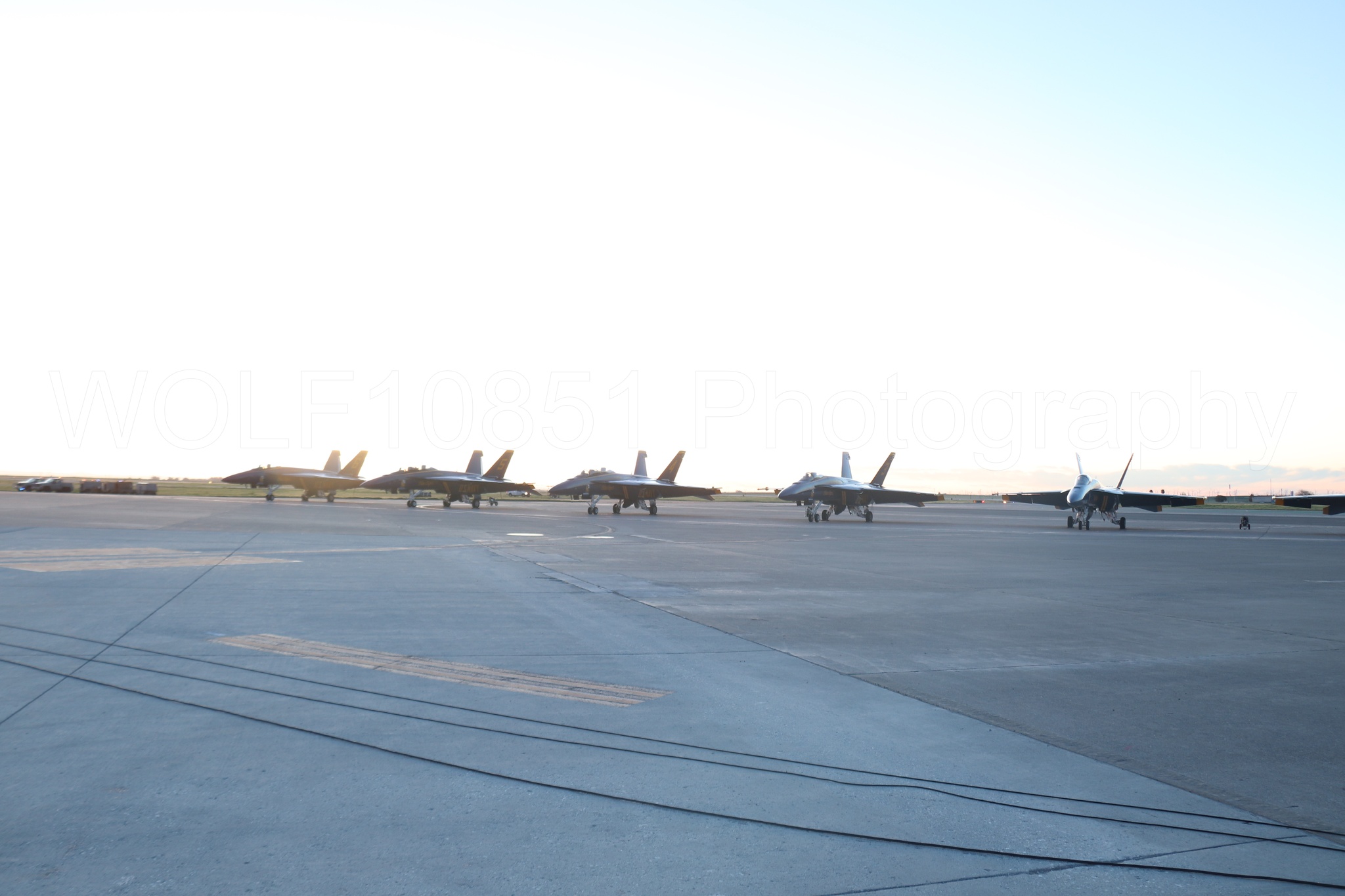 Aviation photography by WOLF10851 featuring FA-18 Super Hornet, Static Display, Blue Angels, Blue and Gold, Golden Hour.