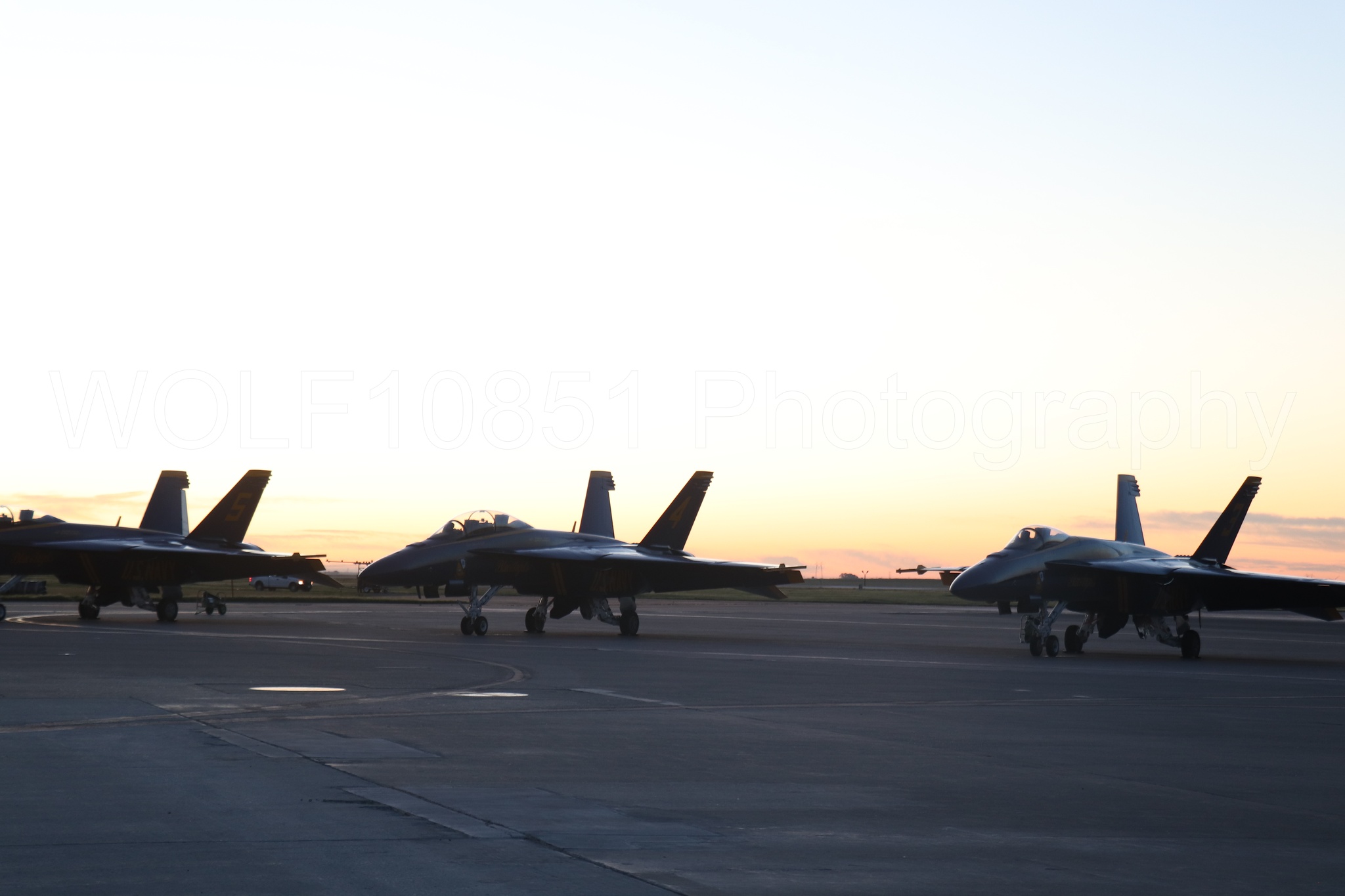 Aviation photography by WOLF10851 featuring FA-18 Super Hornet, Static Display, Blue Angels, Blue and Gold, Golden Hour.