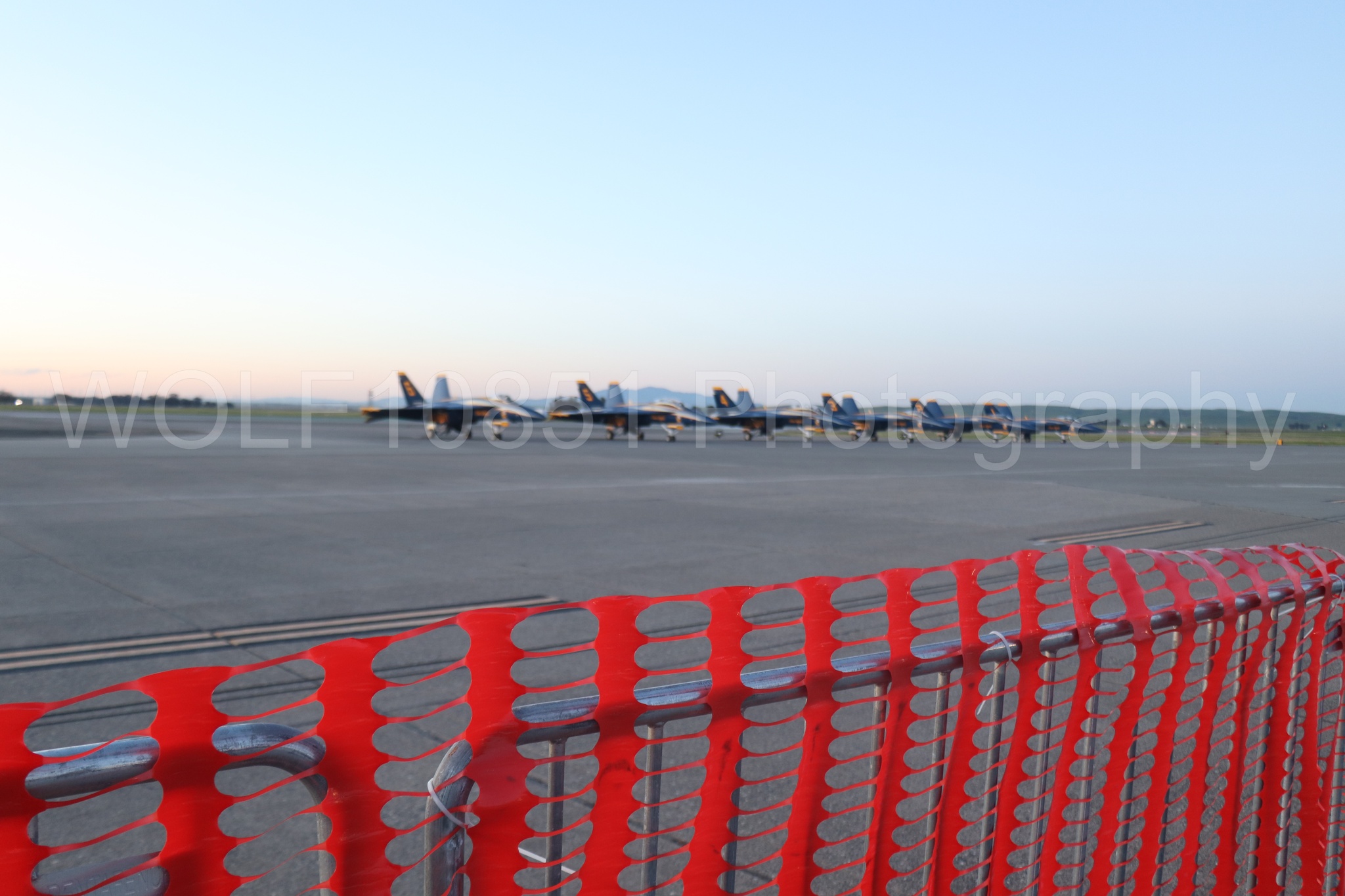 Aviation photography by WOLF10851 featuring FA-18 Super Hornet, Static Display, Blue Angels, Blue and Gold, Golden Hour.