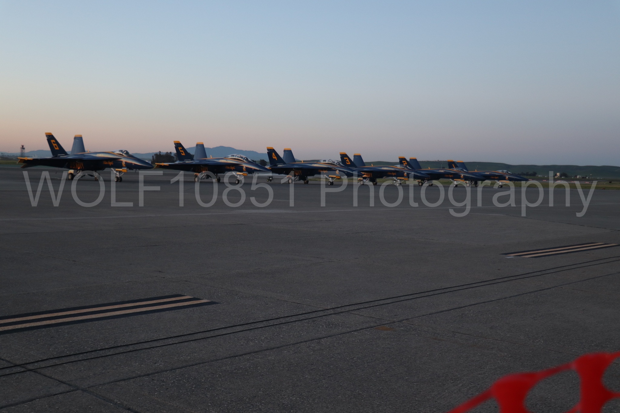 Aviation photography by WOLF10851 featuring FA-18 Super Hornet, Static Display, Blue Angels, Blue and Gold, Golden Hour.