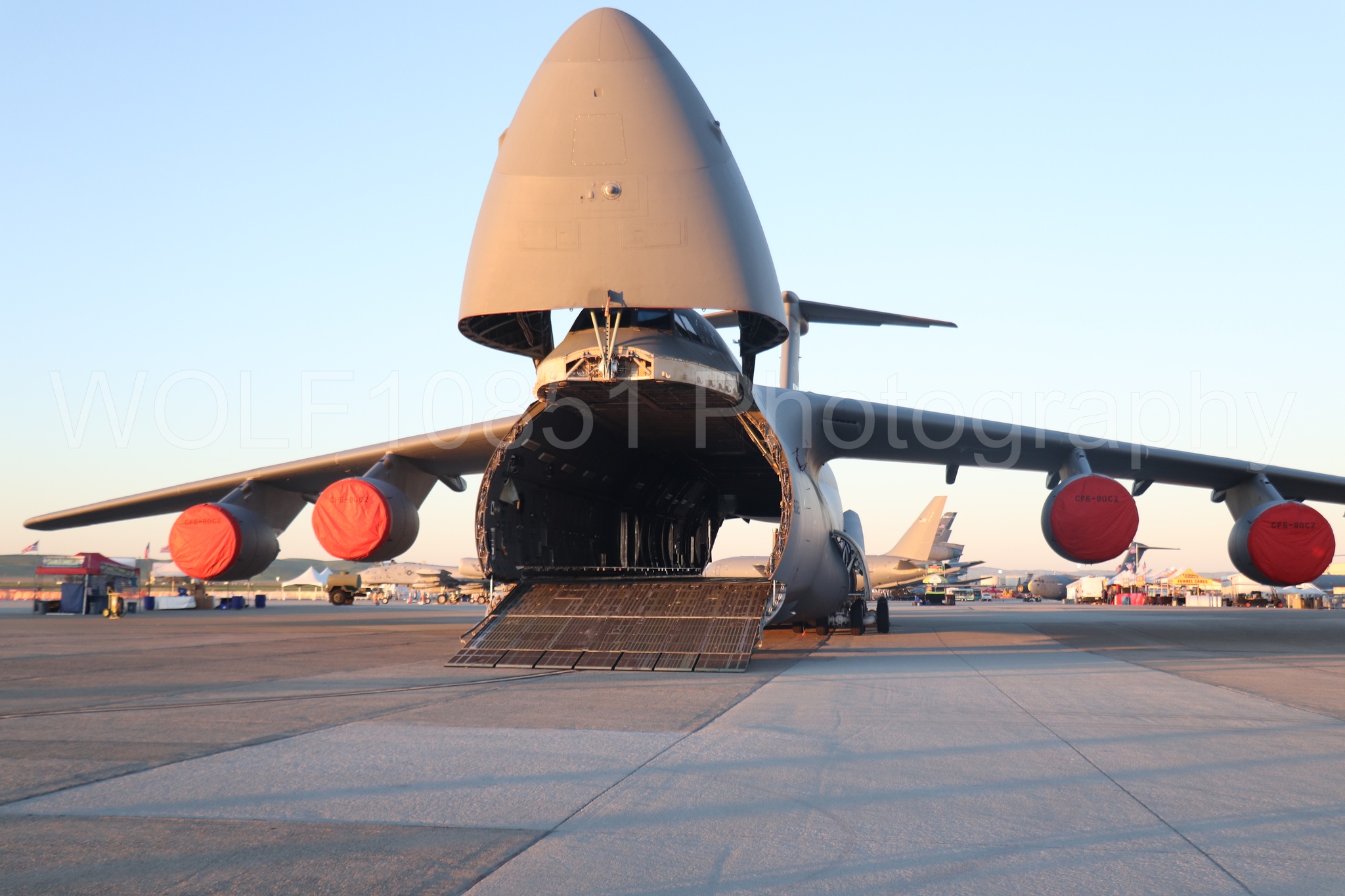 Aviation photography by WOLF10851 featuring Static Display, C-5 Galaxy, Wings Over Solano 2024.