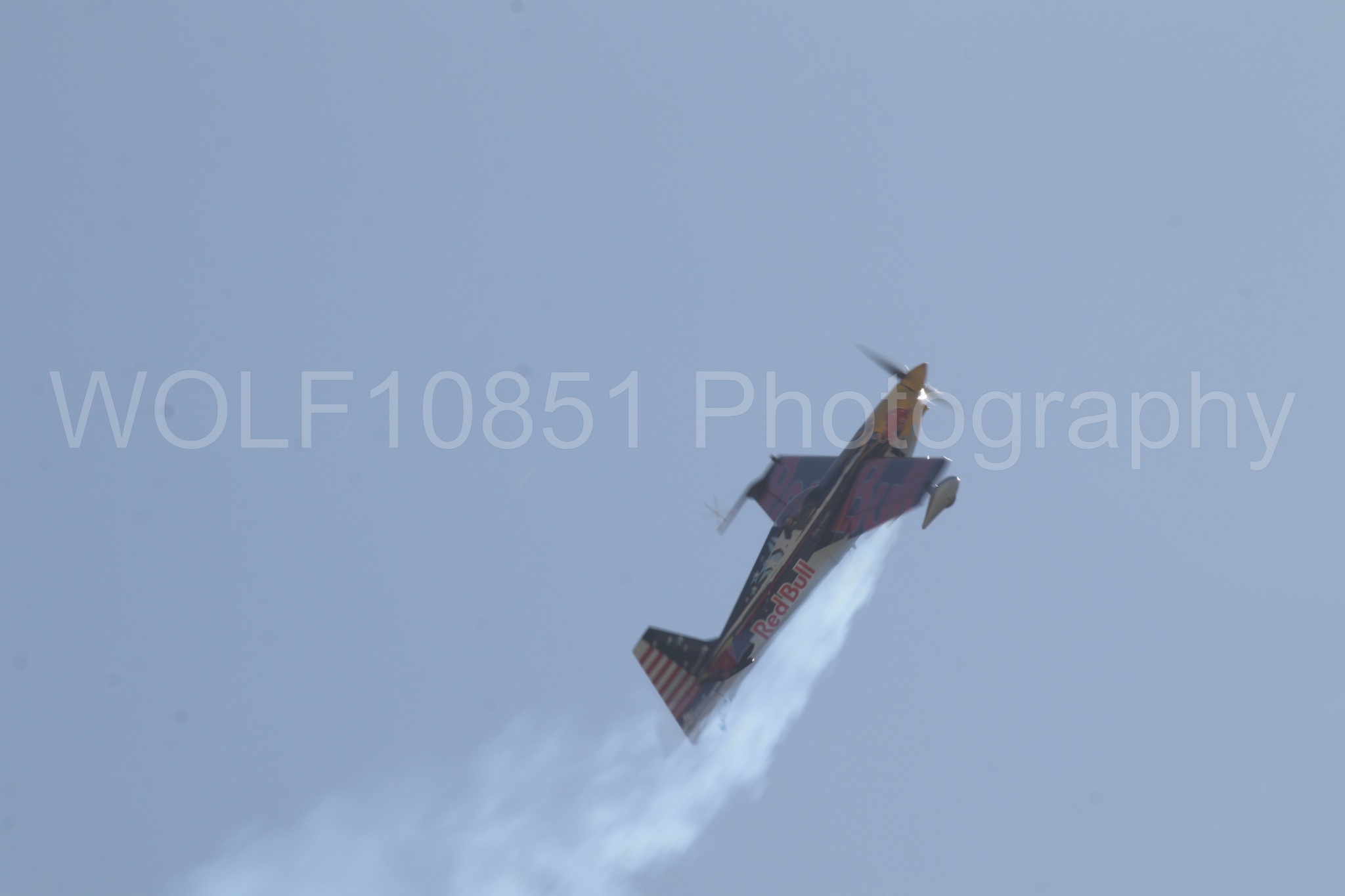 Aviation photography by WOLF10851 featuring Edge 540, Wings Over Solano 2024, Kirby Chambliss, Red Bull.