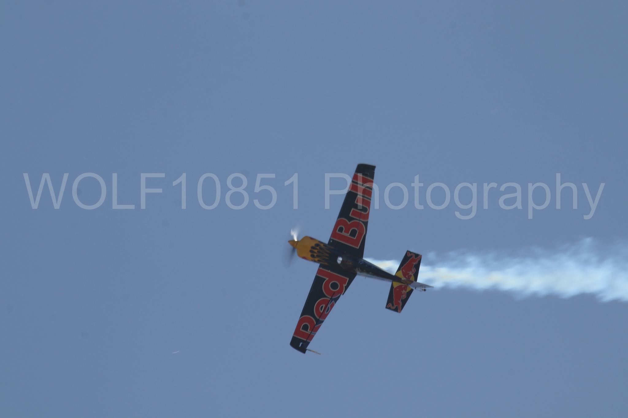Aviation photography by WOLF10851 featuring Edge 540, Wings Over Solano 2024, Kirby Chambliss, Red Bull.