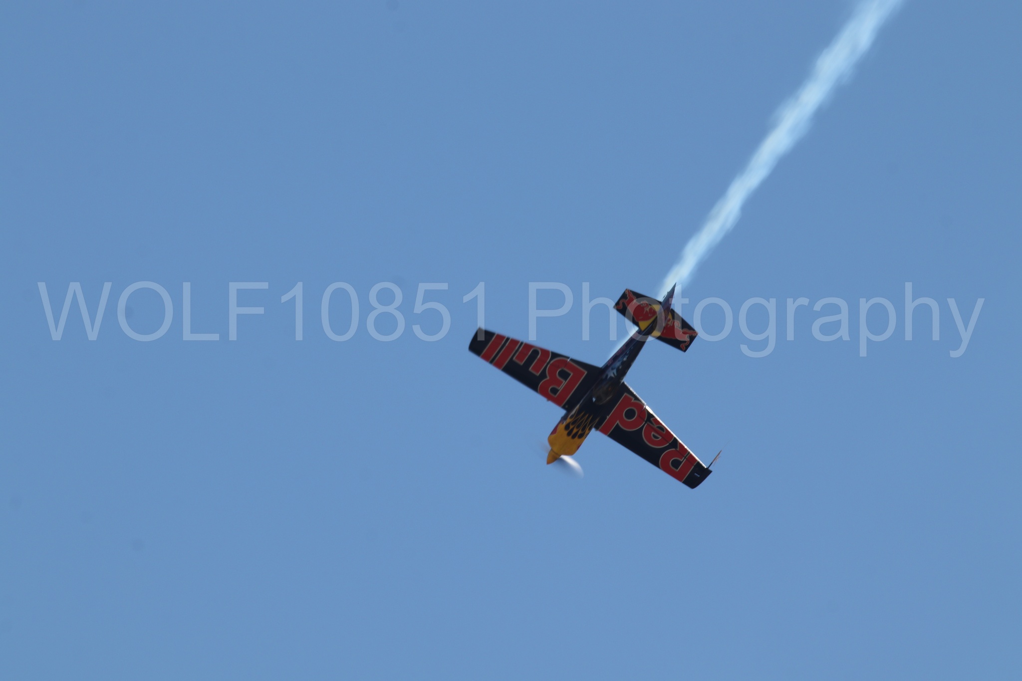 Aviation photography by WOLF10851 featuring Edge 540, Wings Over Solano 2024, Kirby Chambliss, Red Bull.