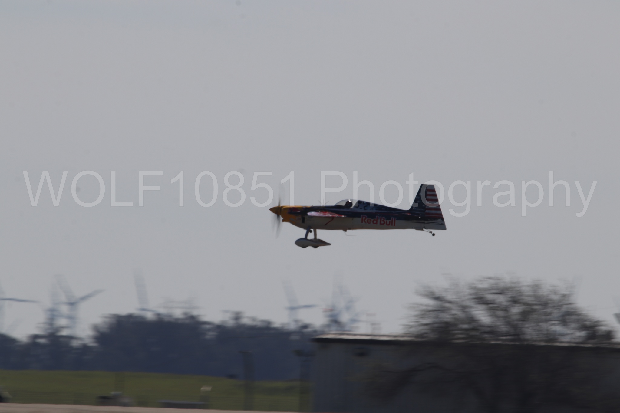 Aviation photography by WOLF10851 featuring Edge 540, Wings Over Solano 2024, Kirby Chambliss, Red Bull.