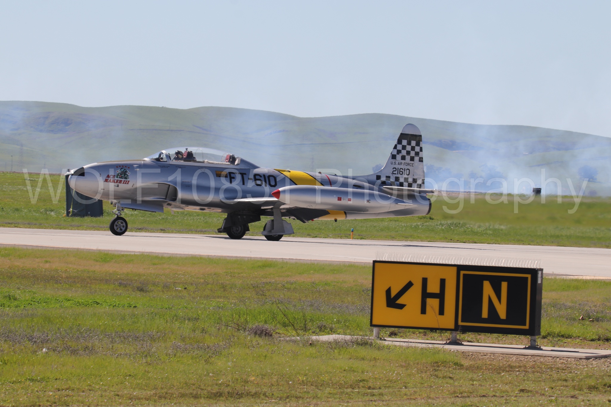 Aviation photography by WOLF10851 featuring T-33 Shooting Star, Wings Over Solano 2024, Ace Maker Shows.