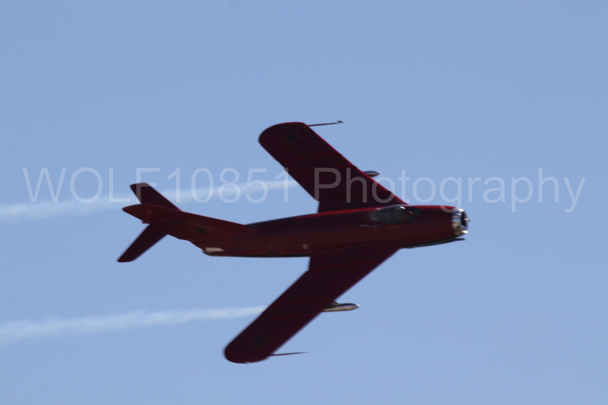 Aviation photography by WOLF10851 featuring Mig-17 Fresco, High Alpha Airshows, Jason Somes, Wings Over Solano 2024.