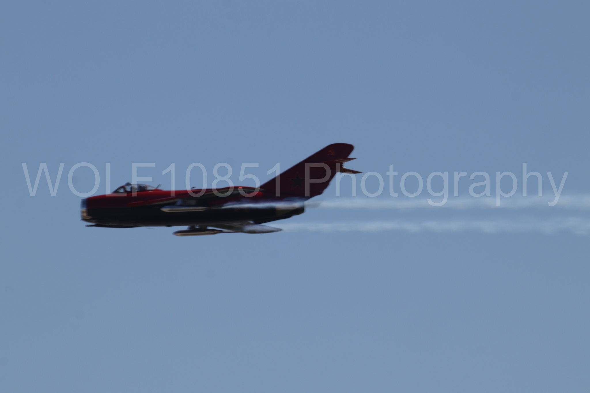 Aviation photography by WOLF10851 featuring Mig-17 Fresco, High Alpha Airshows, Jason Somes, Wings Over Solano 2024.