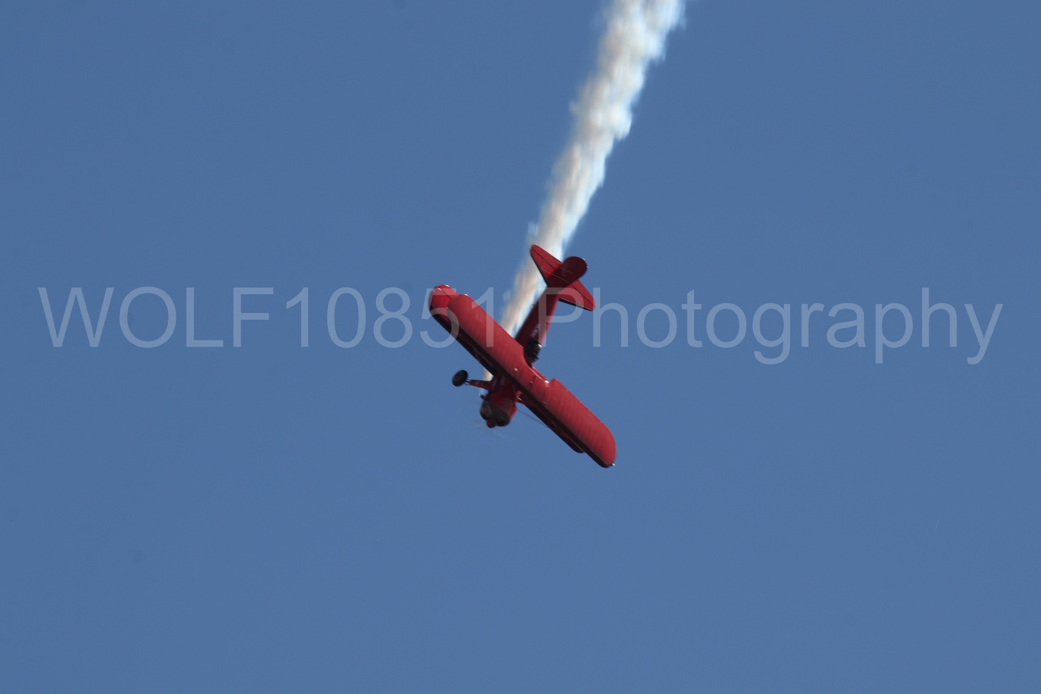 Aviation photography by WOLF10851 featuring Boeing Stearman bi-plane, Vicky Benzing, Wings Over Solano 2024.