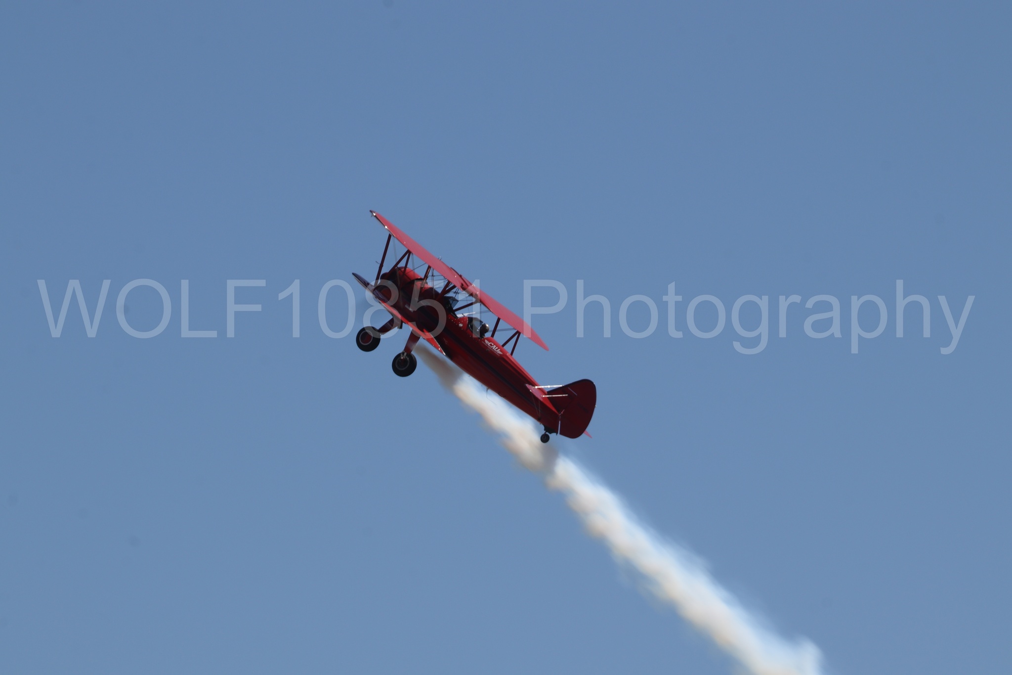 Aviation photography by WOLF10851 featuring Boeing Stearman bi-plane, Vicky Benzing, Wings Over Solano 2024.