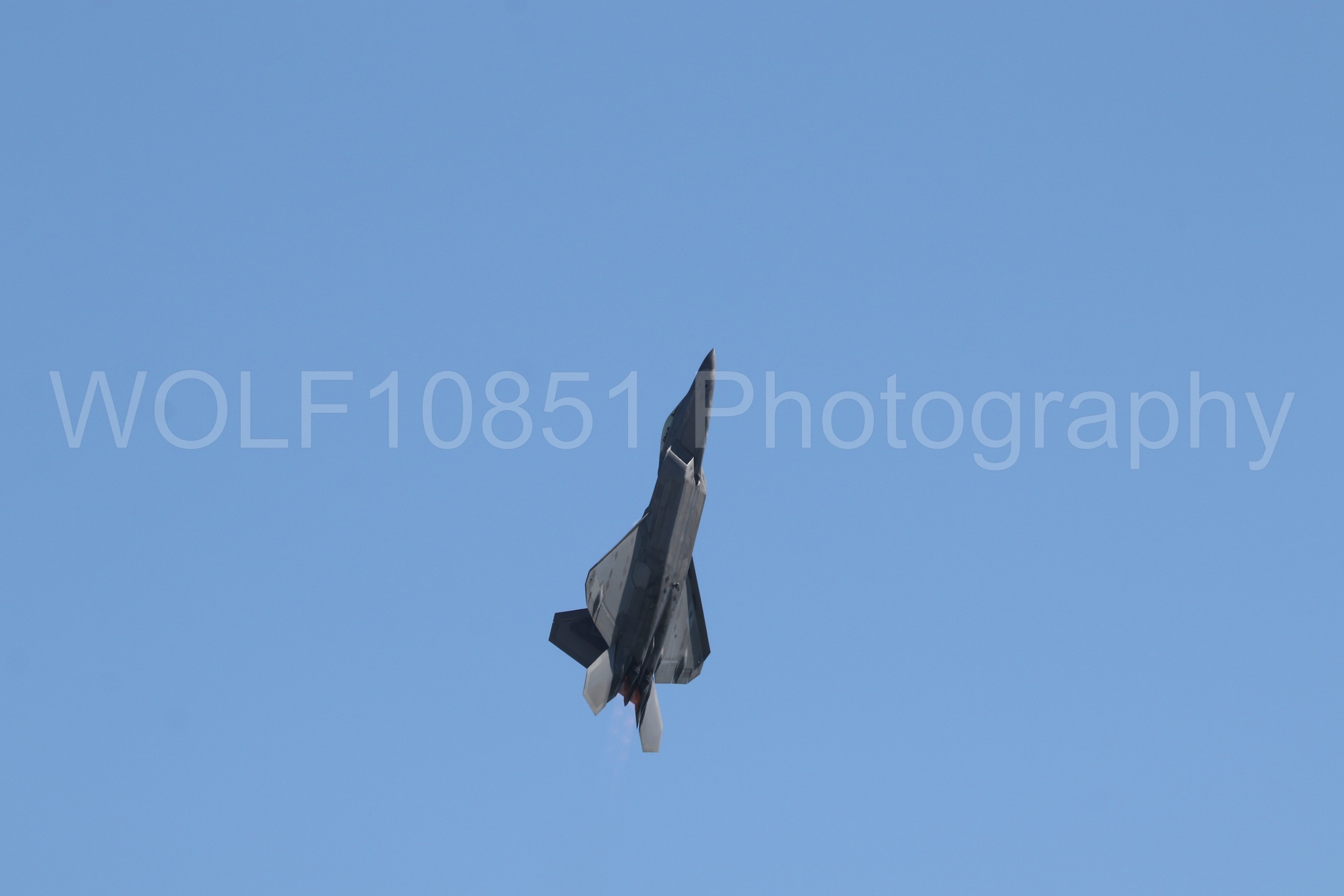 Aviation photography by WOLF10851 featuring F-22 Raptor, Raptor Demo Team, Wings Over Solano 2024.