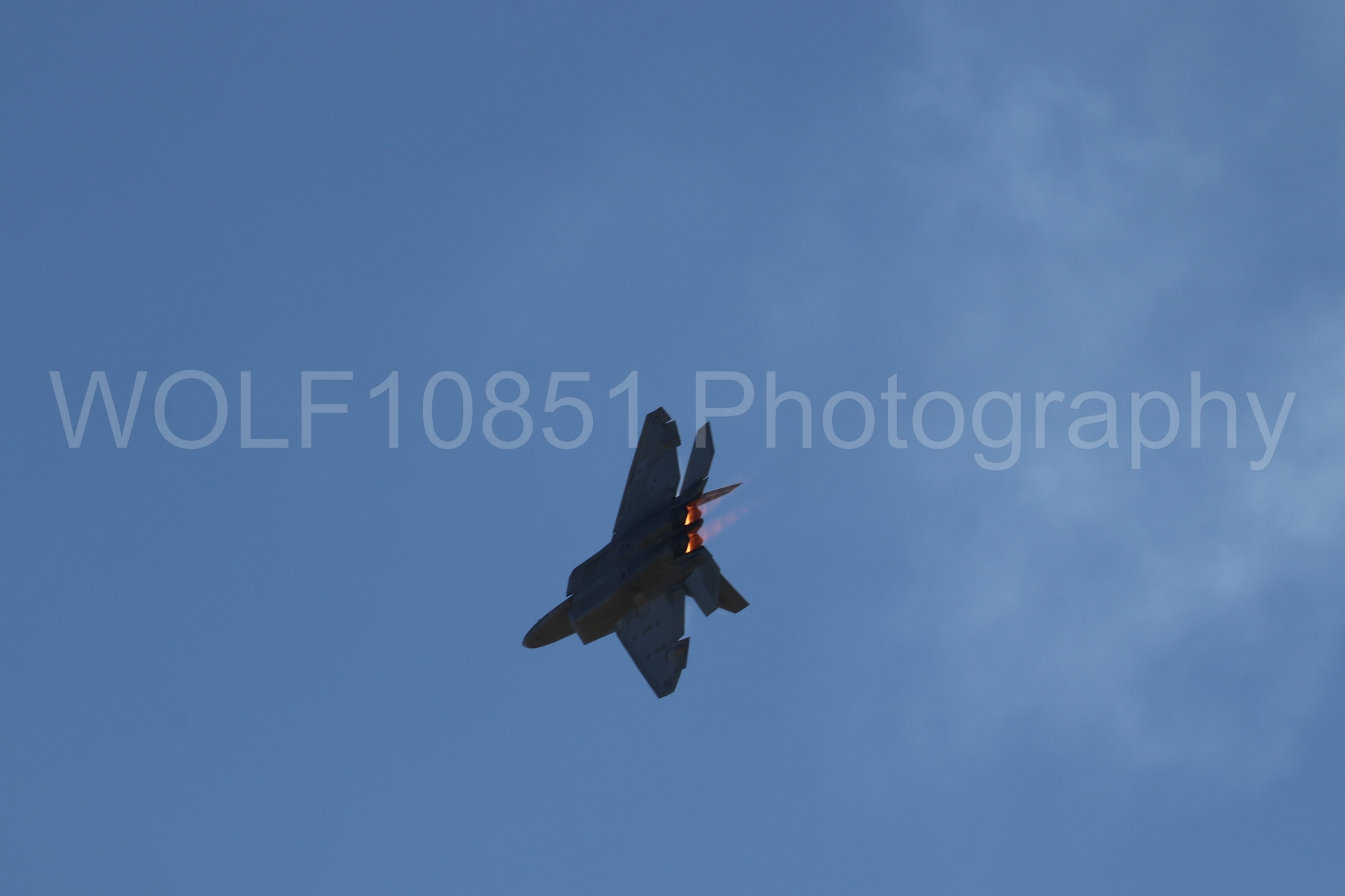 Aviation photography by WOLF10851 featuring F-22 Raptor, Raptor Demo Team, Wings Over Solano 2024.