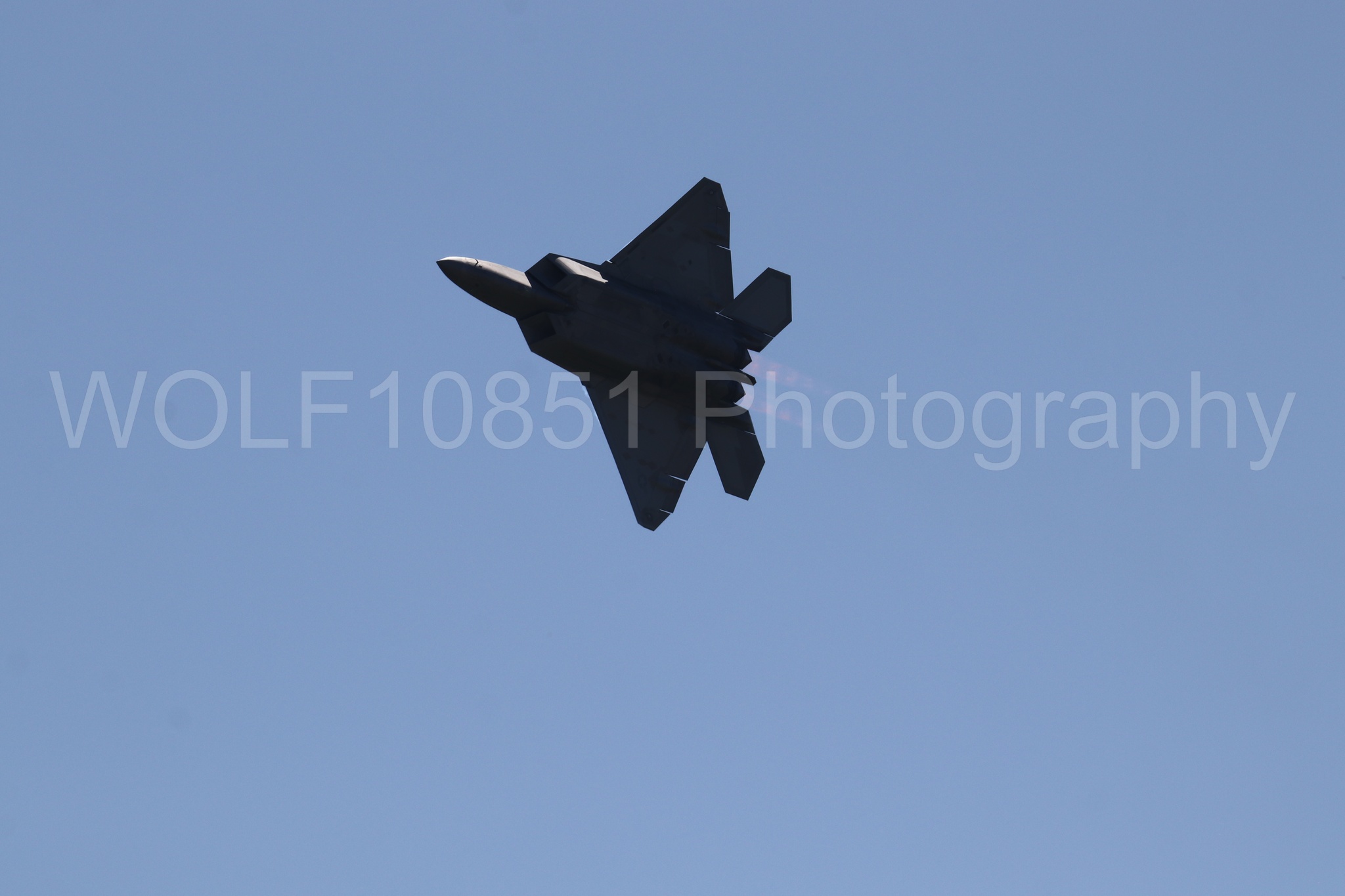 Aviation photography by WOLF10851 featuring F-22 Raptor, Raptor Demo Team, Wings Over Solano 2024.