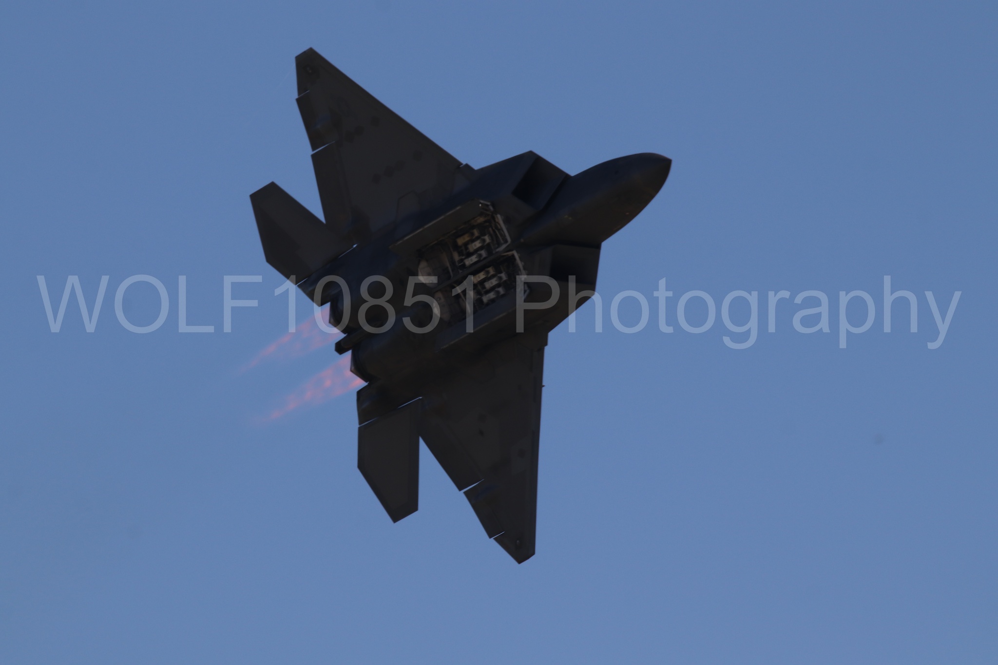 Aviation photography by WOLF10851 featuring F-22 Raptor, Raptor Demo Team, Wings Over Solano 2024.