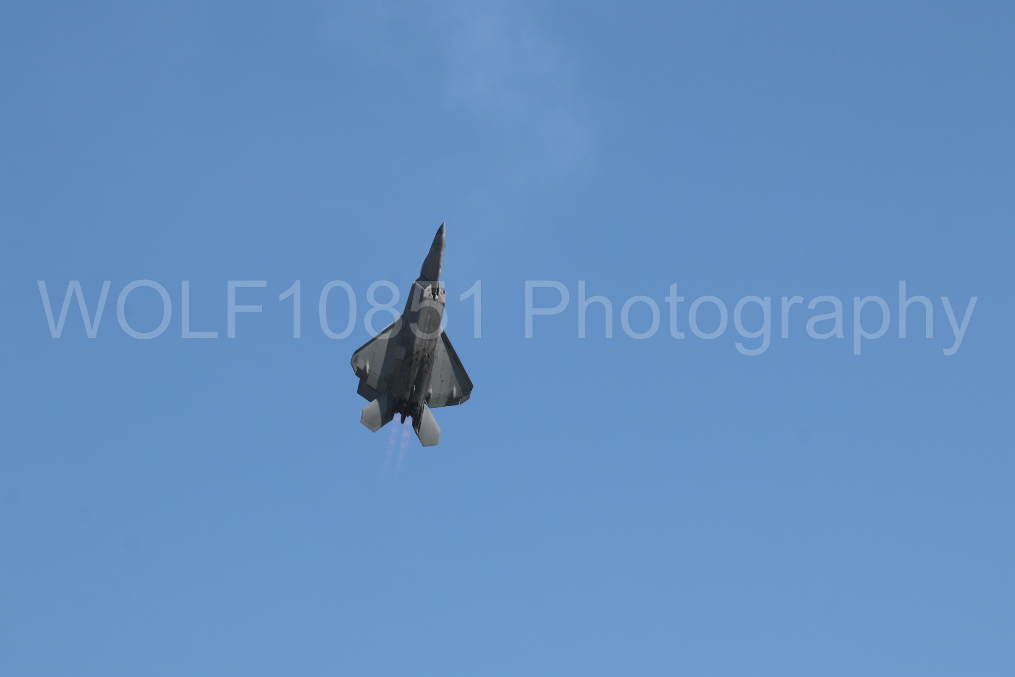 Aviation photography by WOLF10851 featuring F-22 Raptor, Raptor Demo Team, Wings Over Solano 2024.
