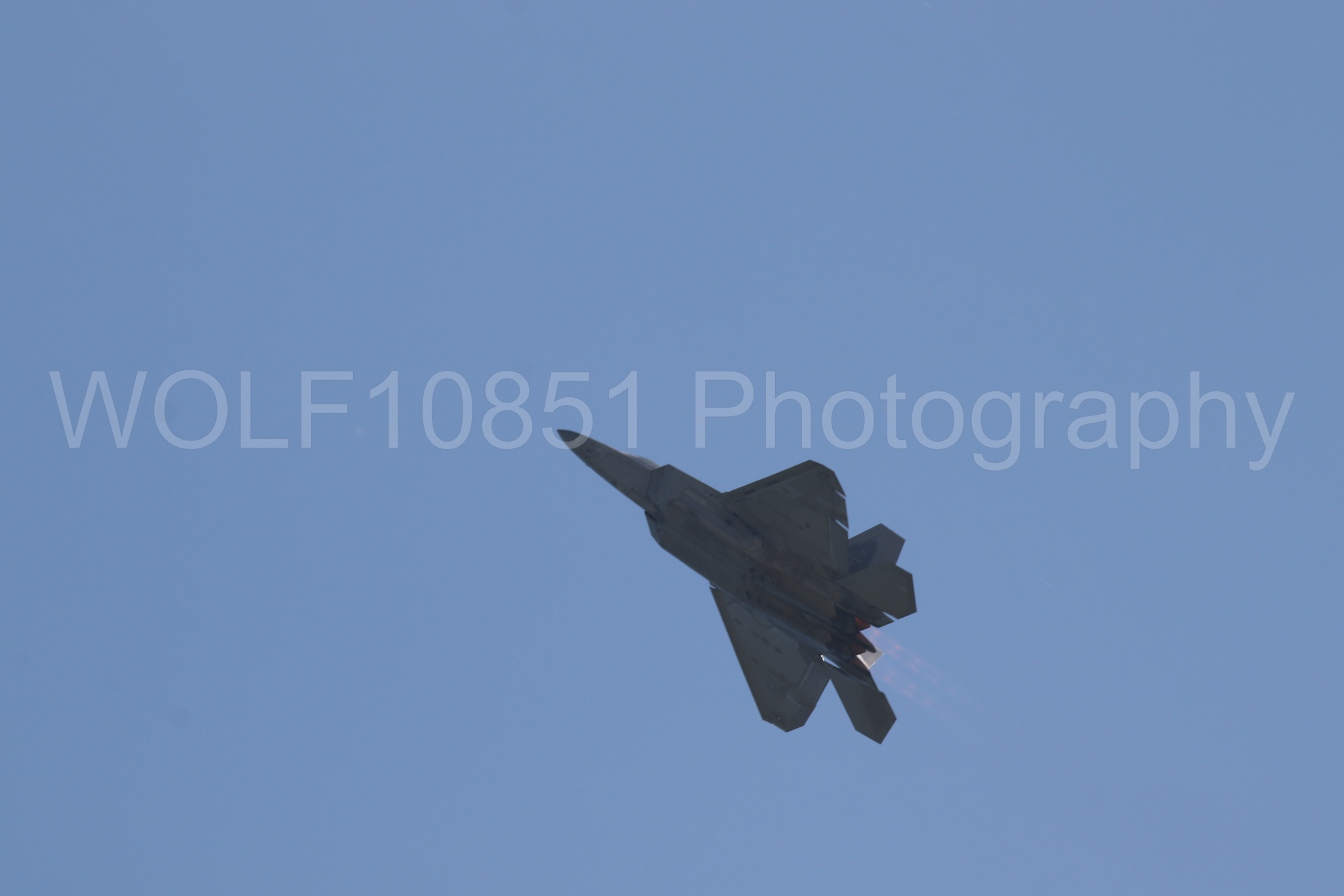 Aviation photography by WOLF10851 featuring F-22 Raptor, Raptor Demo Team, Wings Over Solano 2024.