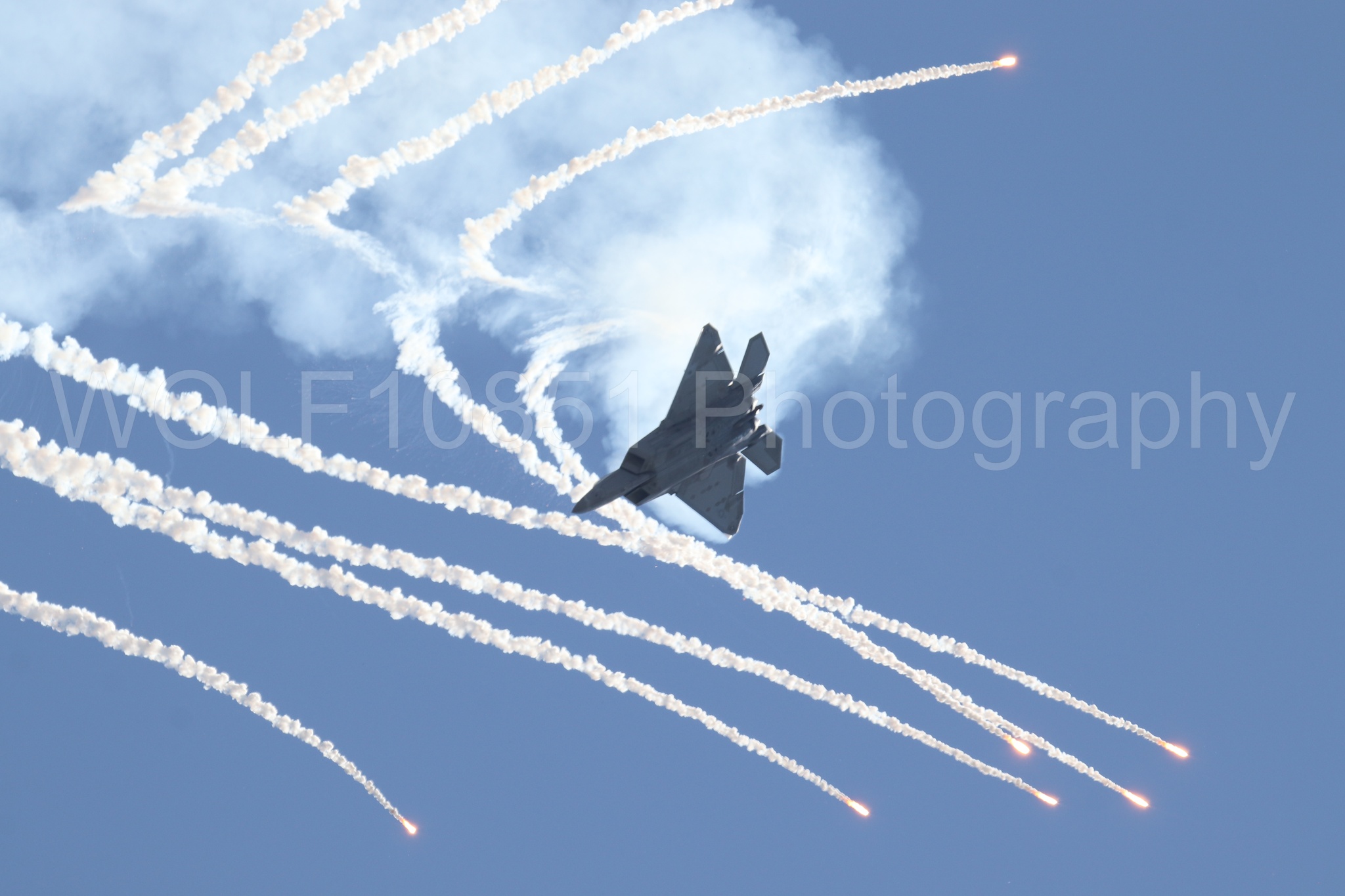 Aviation photography by WOLF10851 featuring Featured, F-22 Raptor, Raptor Demo Team, Hero, Wings Over Solano 2024.