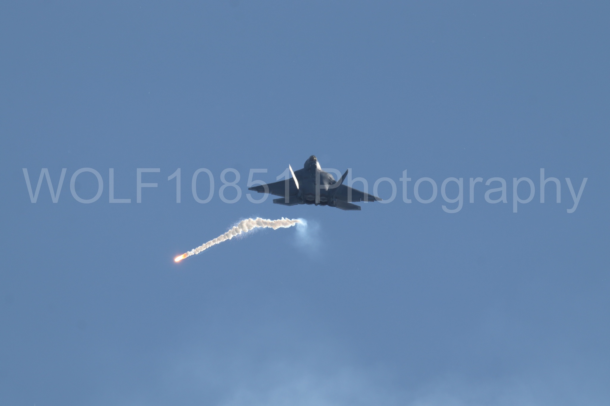 Aviation photography by WOLF10851 featuring F-22 Raptor, Raptor Demo Team, Wings Over Solano 2024.