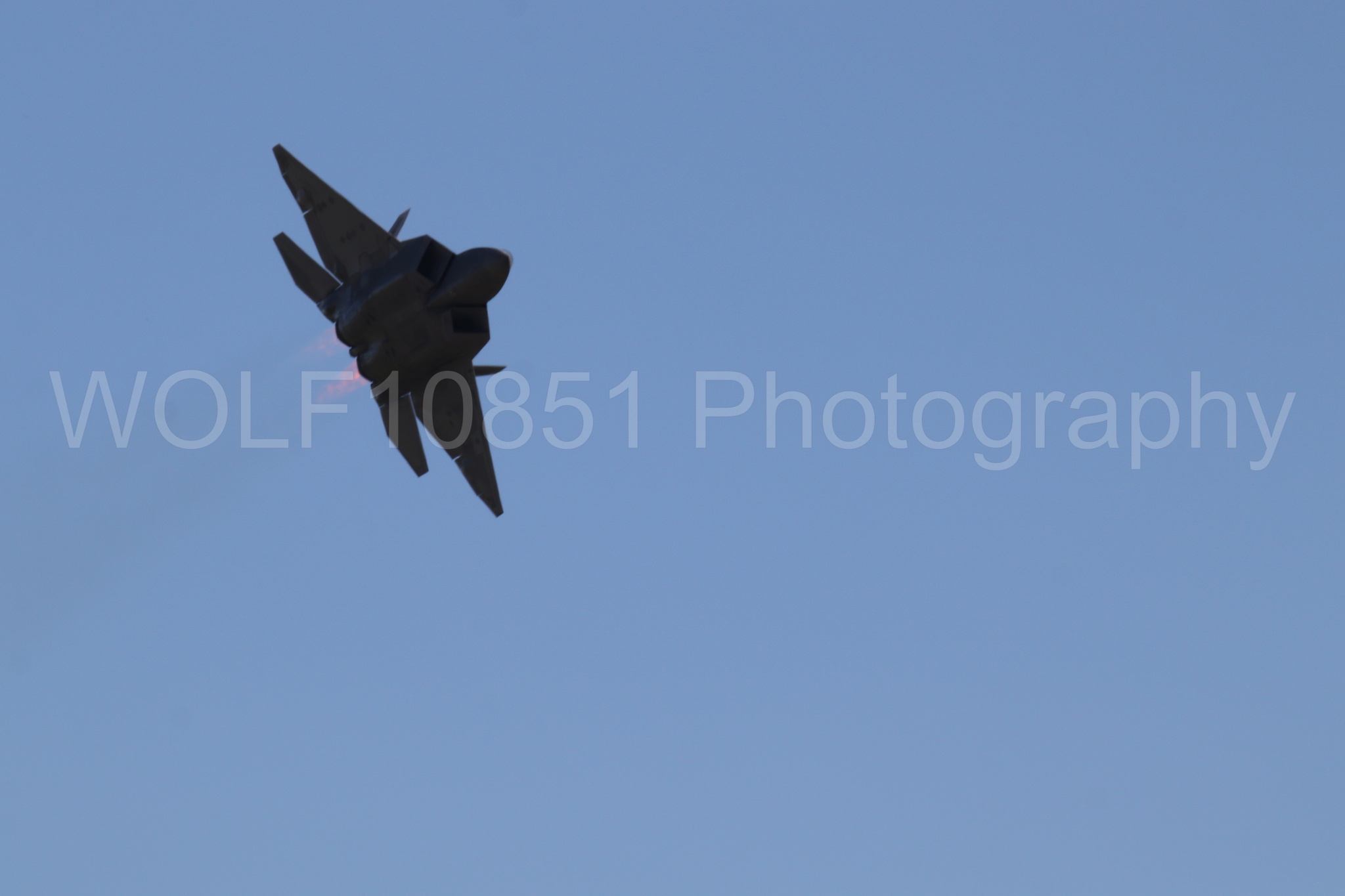 Aviation photography by WOLF10851 featuring F-22 Raptor, Raptor Demo Team, Wings Over Solano 2024.