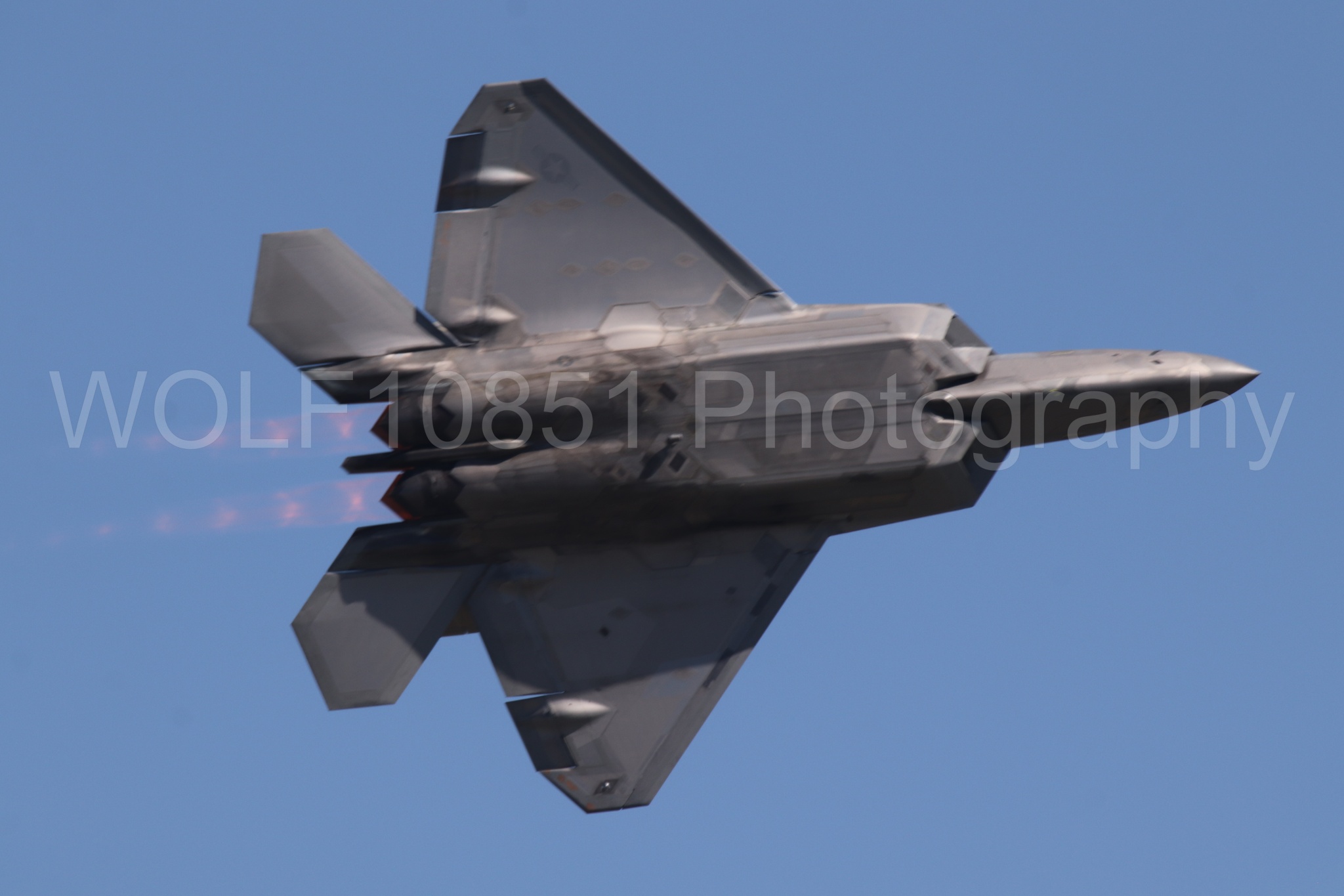 Aviation photography by WOLF10851 featuring F-22 Raptor, Raptor Demo Team, Wings Over Solano 2024.