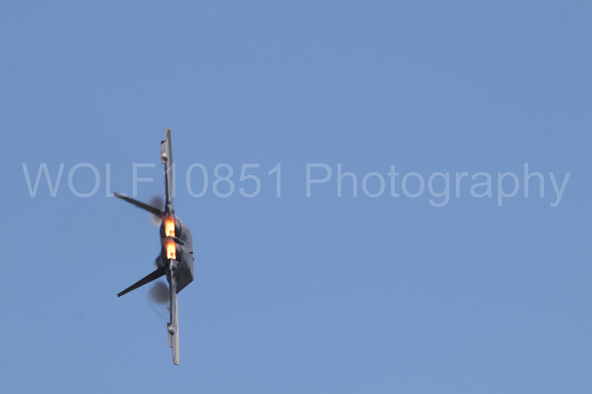 Aviation photography by WOLF10851 featuring F-22 Raptor, Raptor Demo Team, Wings Over Solano 2024.