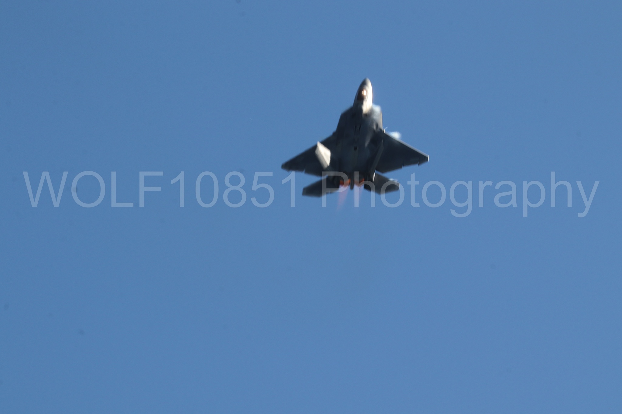 Aviation photography by WOLF10851 featuring F-22 Raptor, Raptor Demo Team, Wings Over Solano 2024.