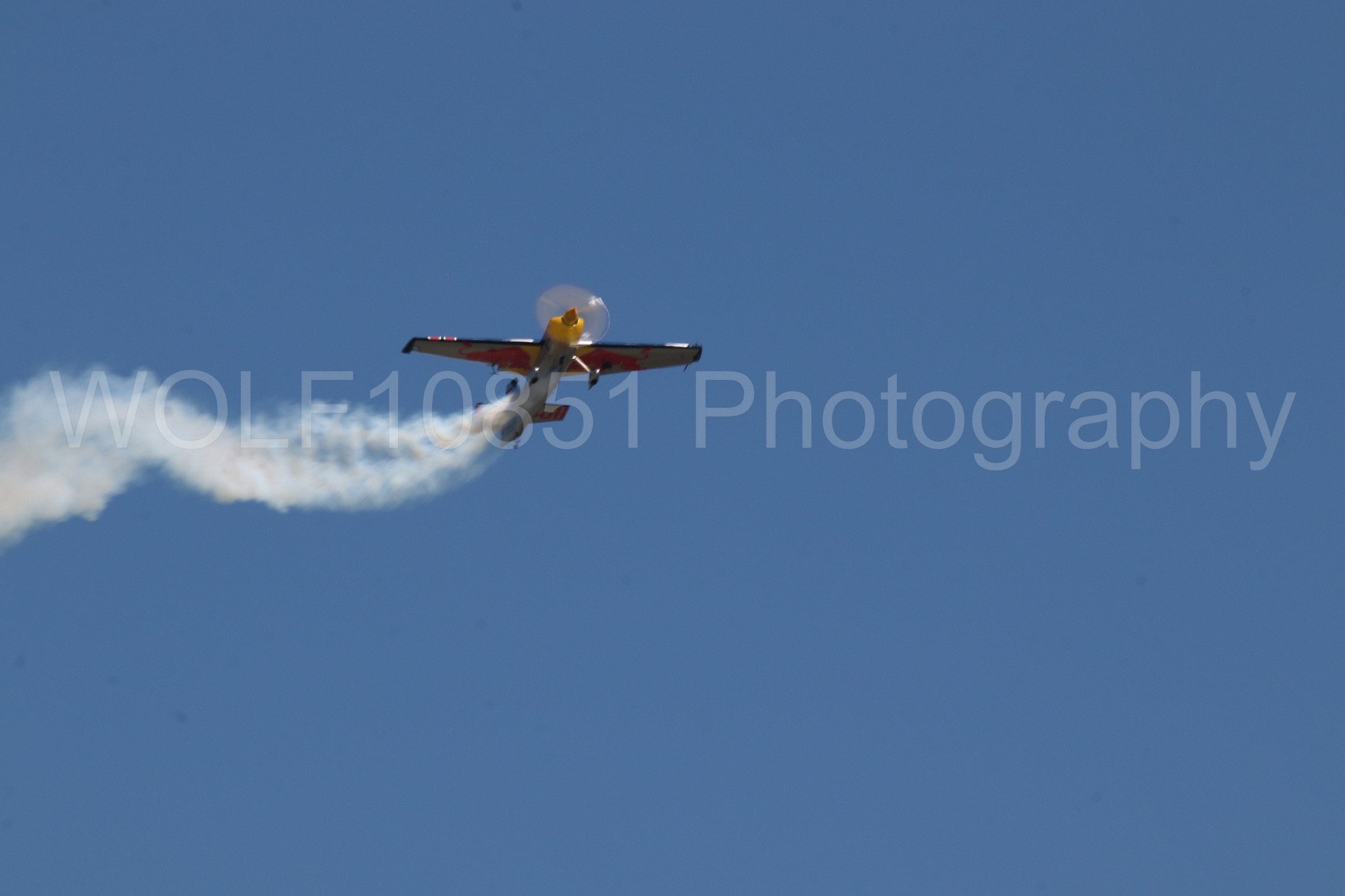 Aviation photography by WOLF10851 featuring Edge 540, Wings Over Solano 2024, Kirby Chambliss, Red Bull.