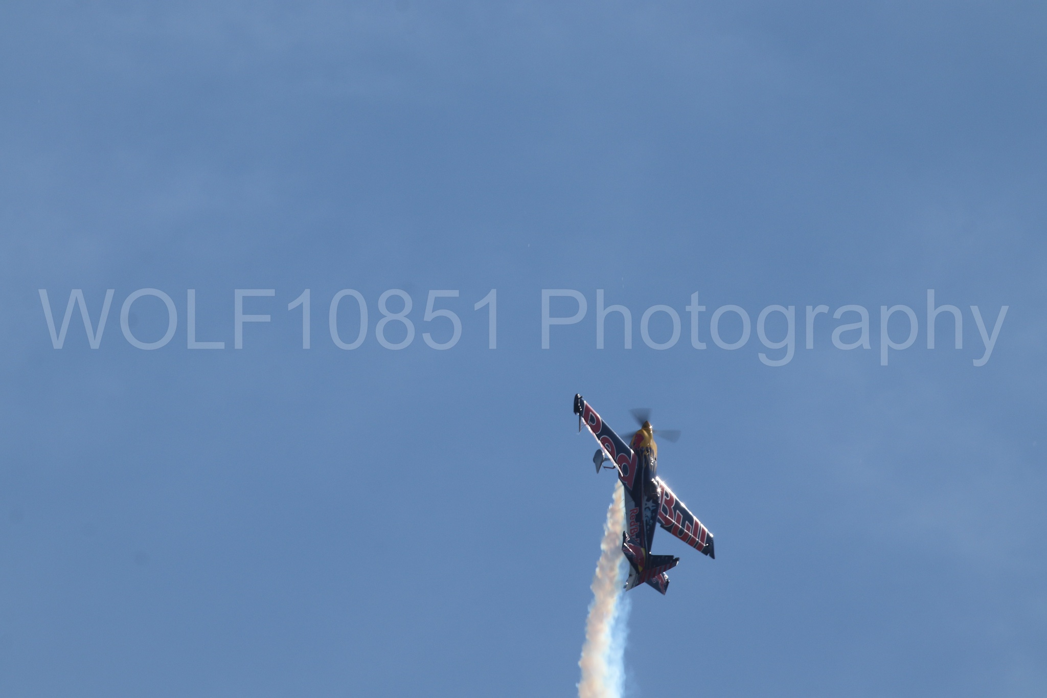 Aviation photography by WOLF10851 featuring Edge 540, Wings Over Solano 2024, Kirby Chambliss, Red Bull.