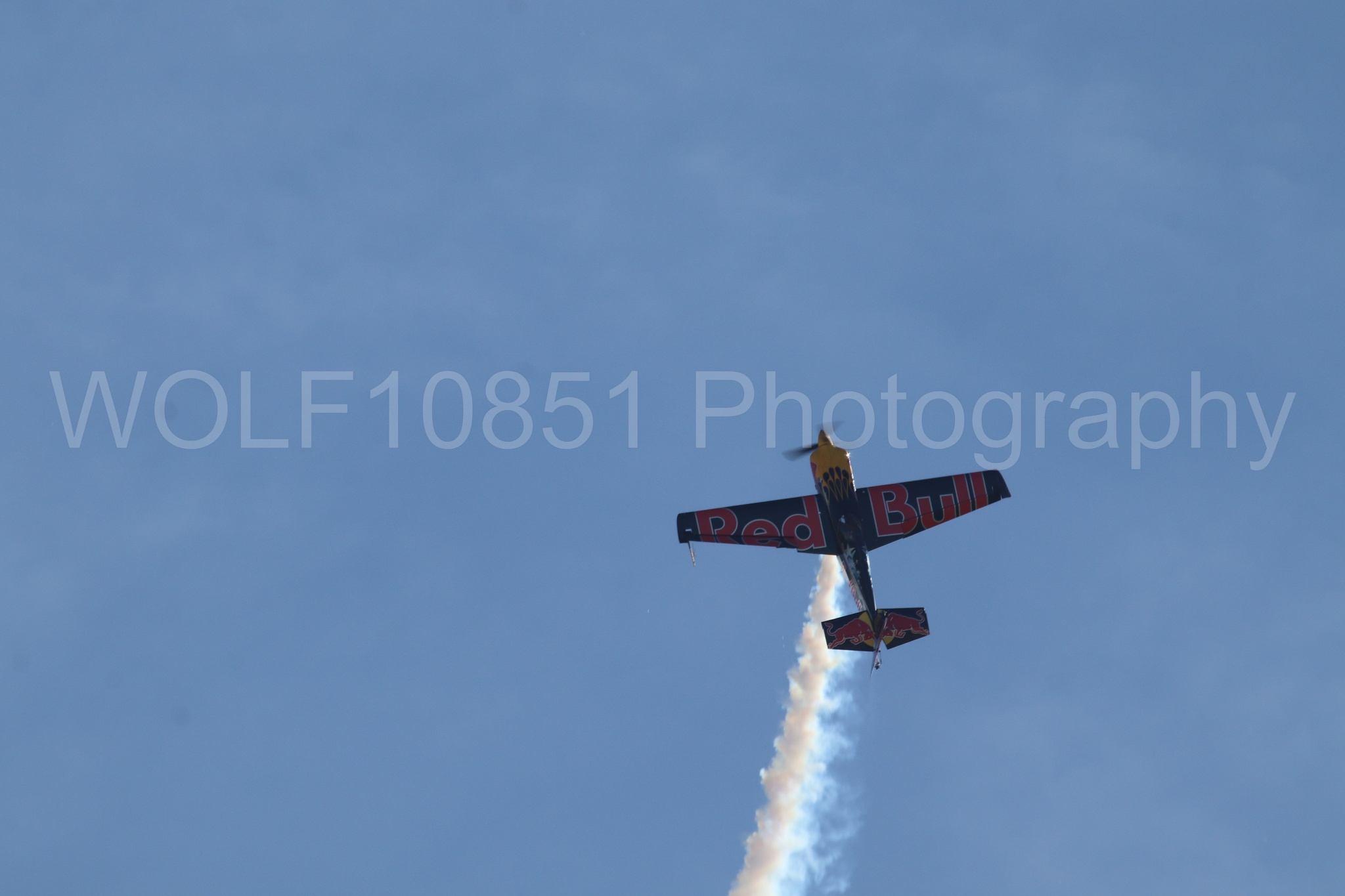 Aviation photography by WOLF10851 featuring Edge 540, Wings Over Solano 2024, Kirby Chambliss, Red Bull.