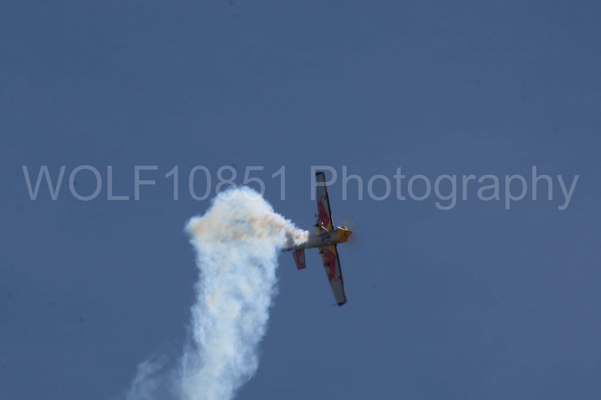 Aviation photography by WOLF10851 featuring Edge 540, Wings Over Solano 2024, Kirby Chambliss, Red Bull.