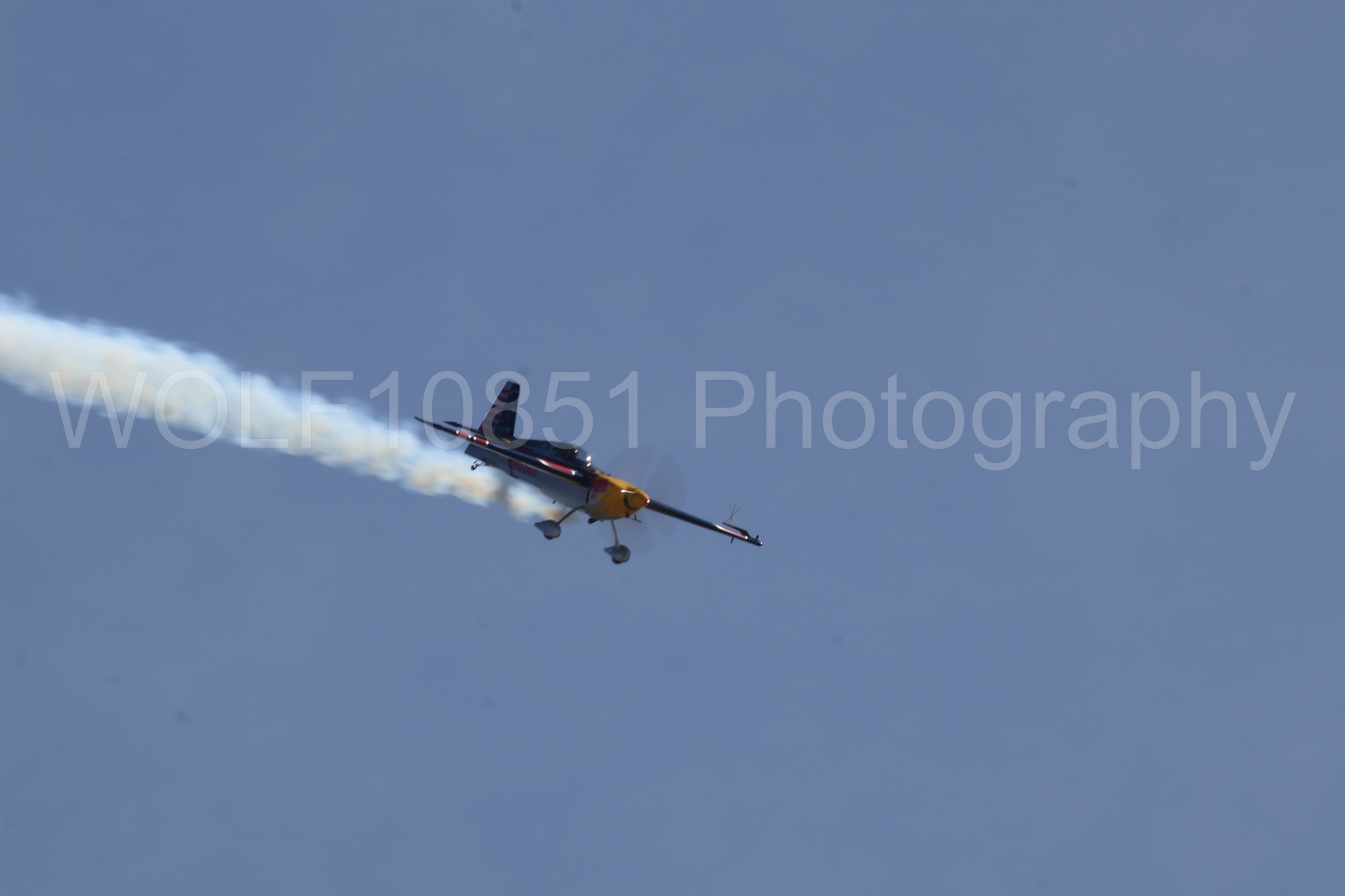 Aviation photography by WOLF10851 featuring Edge 540, Wings Over Solano 2024, Kirby Chambliss, Red Bull.