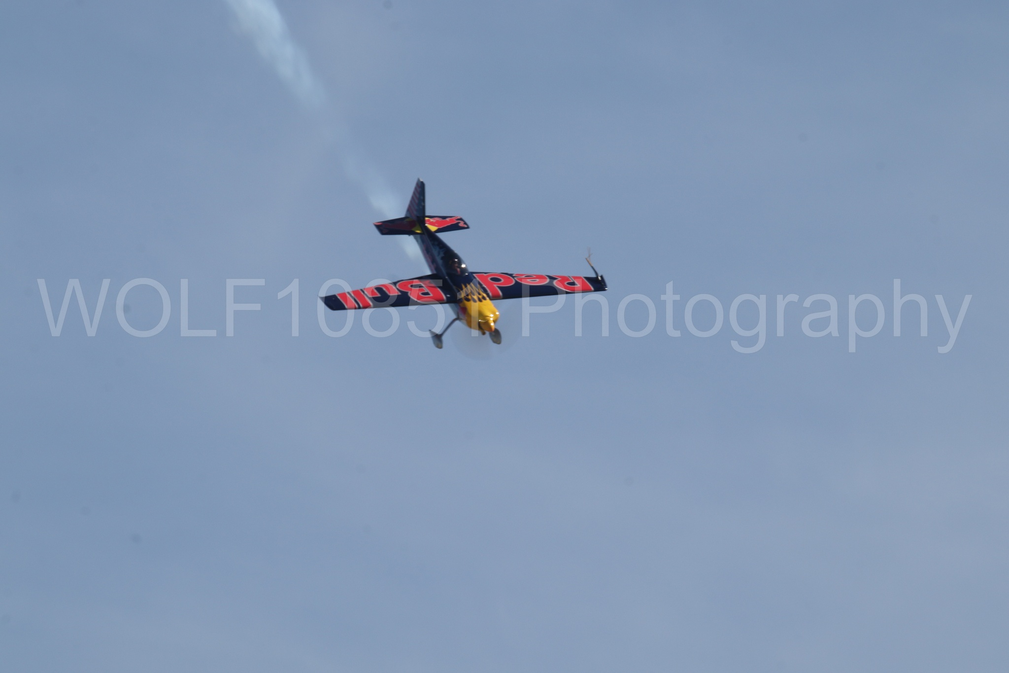 Aviation photography by WOLF10851 featuring Edge 540, Wings Over Solano 2024, Kirby Chambliss, Red Bull.
