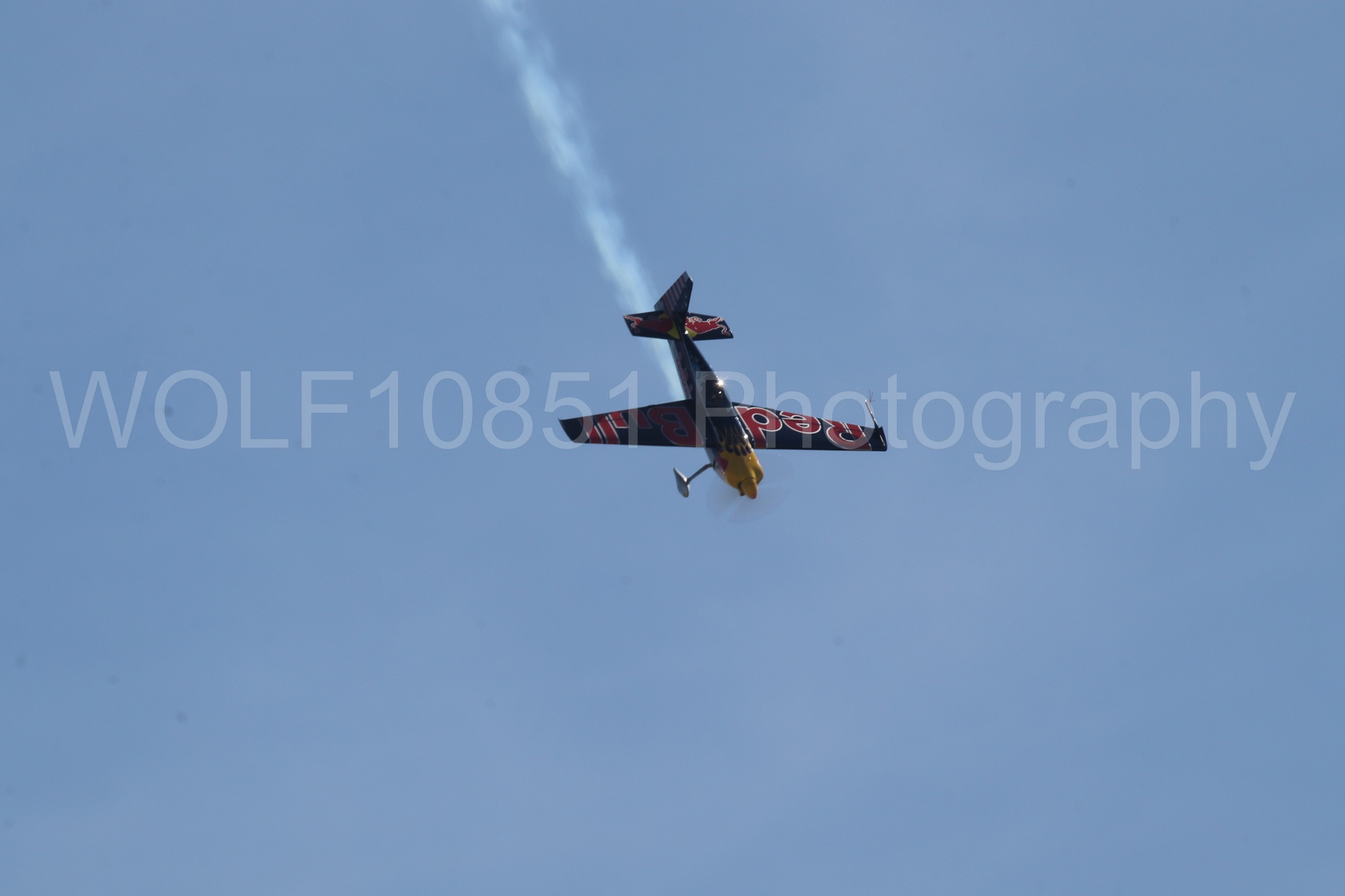 Aviation photography by WOLF10851 featuring Edge 540, Wings Over Solano 2024, Kirby Chambliss, Red Bull.