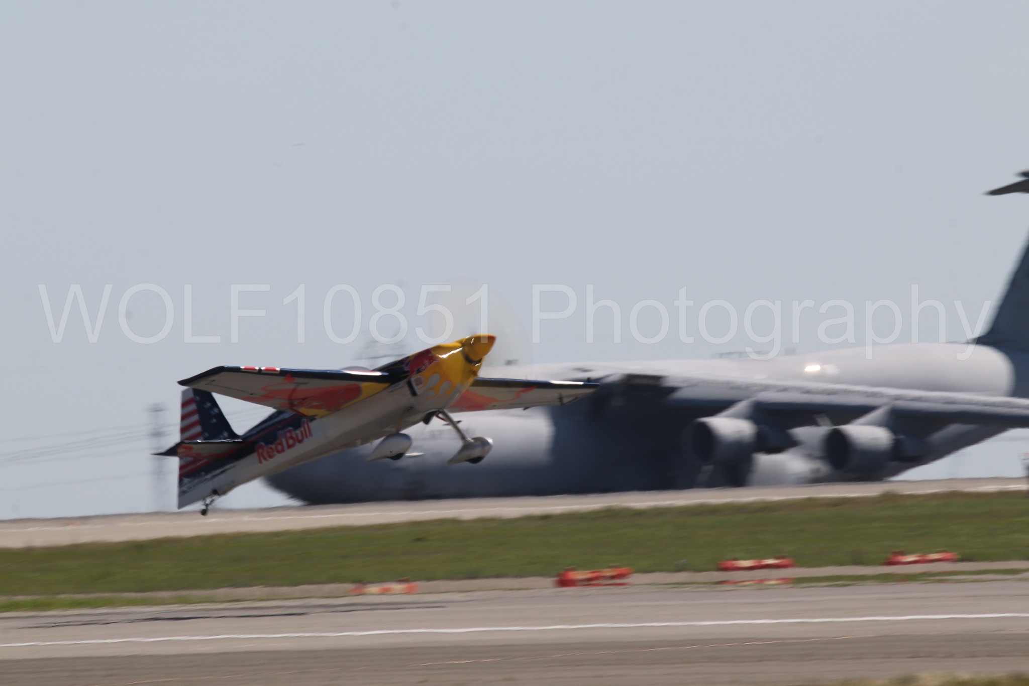 Aviation photography by WOLF10851 featuring Edge 540, Wings Over Solano 2024, Kirby Chambliss, Red Bull.