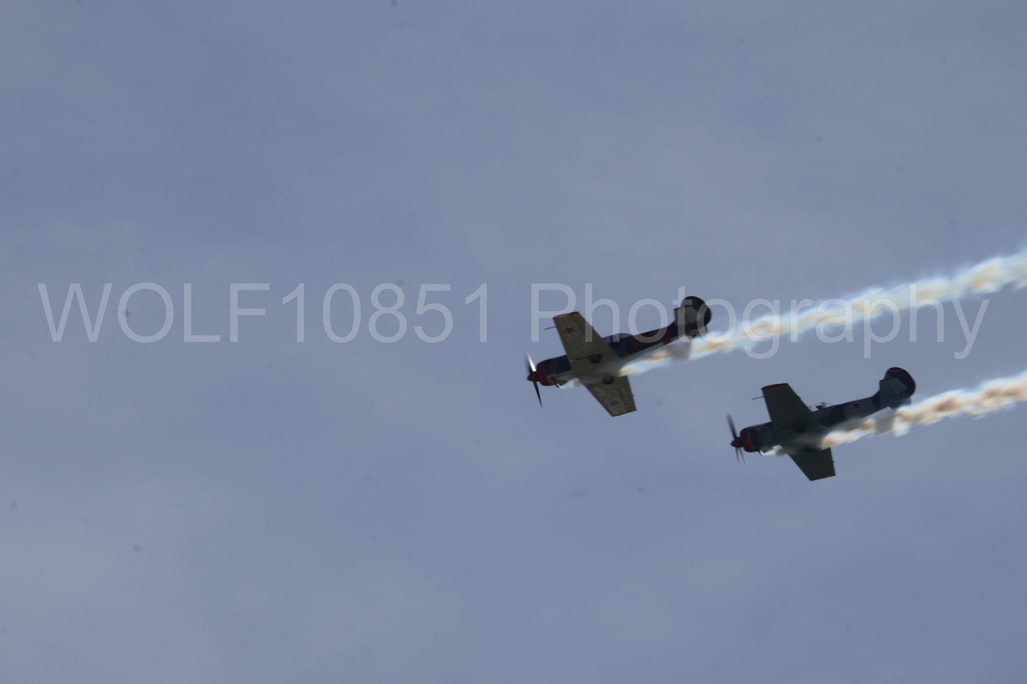 Aviation photography by WOLF10851 featuring Wings Over Solano 2024, Red Thunder Airshows, YAK 50.