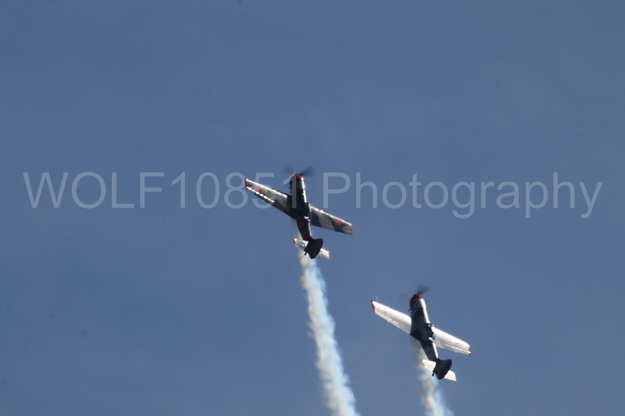 Aviation photography by WOLF10851 featuring Wings Over Solano 2024, Red Thunder Airshows, YAK 50.