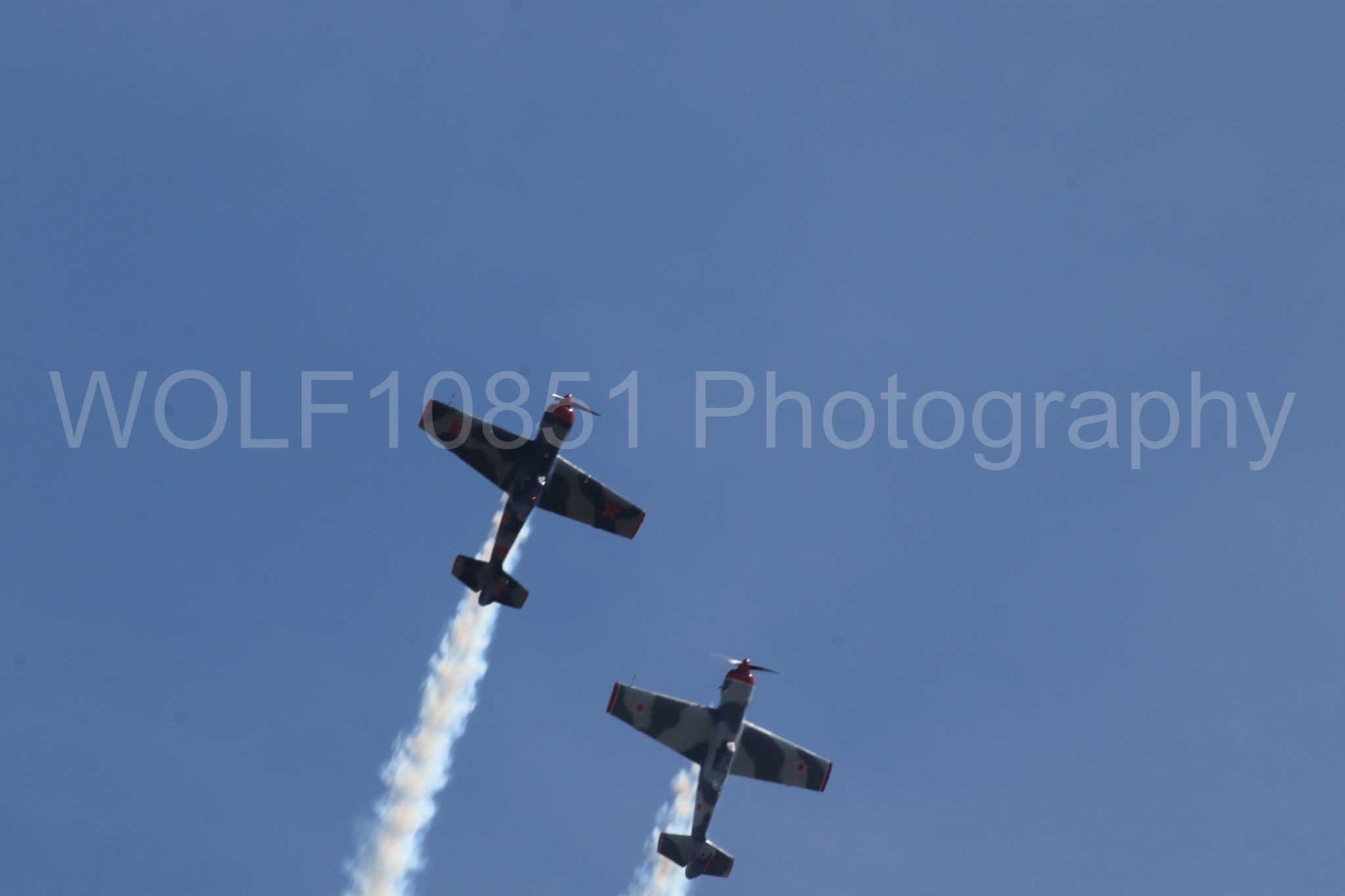 Aviation photography by WOLF10851 featuring Wings Over Solano 2024, Red Thunder Airshows, YAK 50.