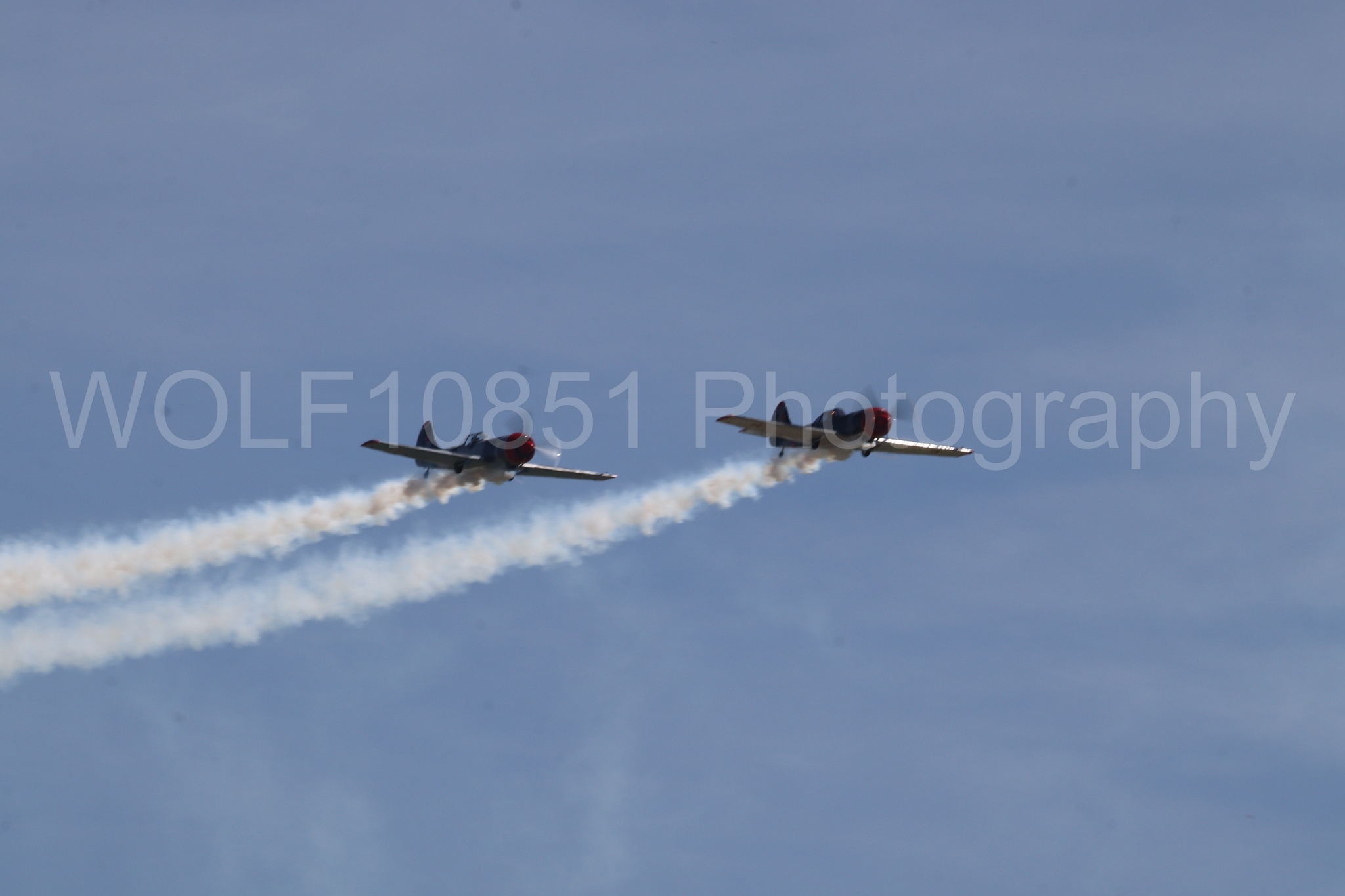 Aviation photography by WOLF10851 featuring Wings Over Solano 2024, Red Thunder Airshows, YAK 50.