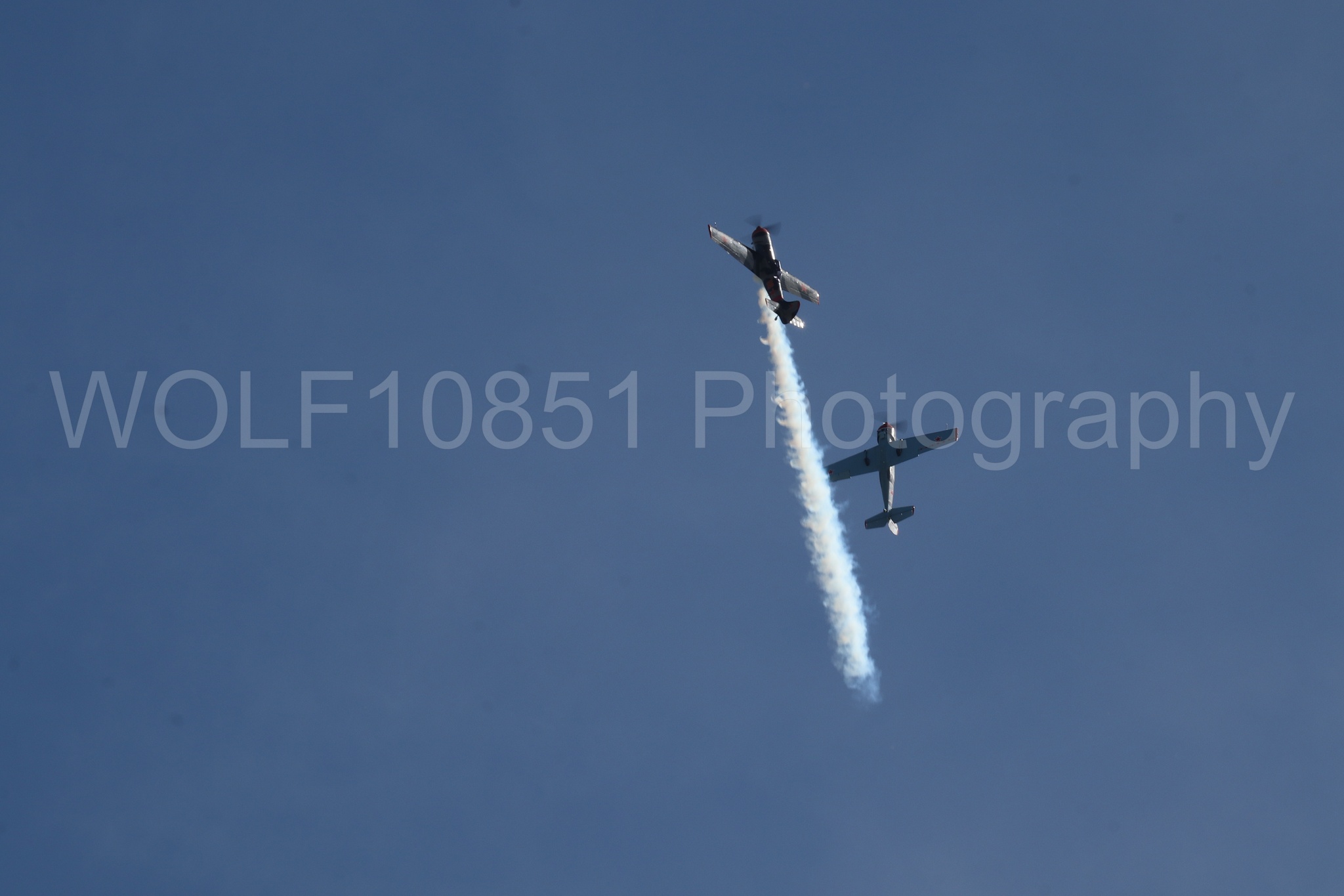 Aviation photography by WOLF10851 featuring Wings Over Solano 2024, Red Thunder Airshows, YAK 50.