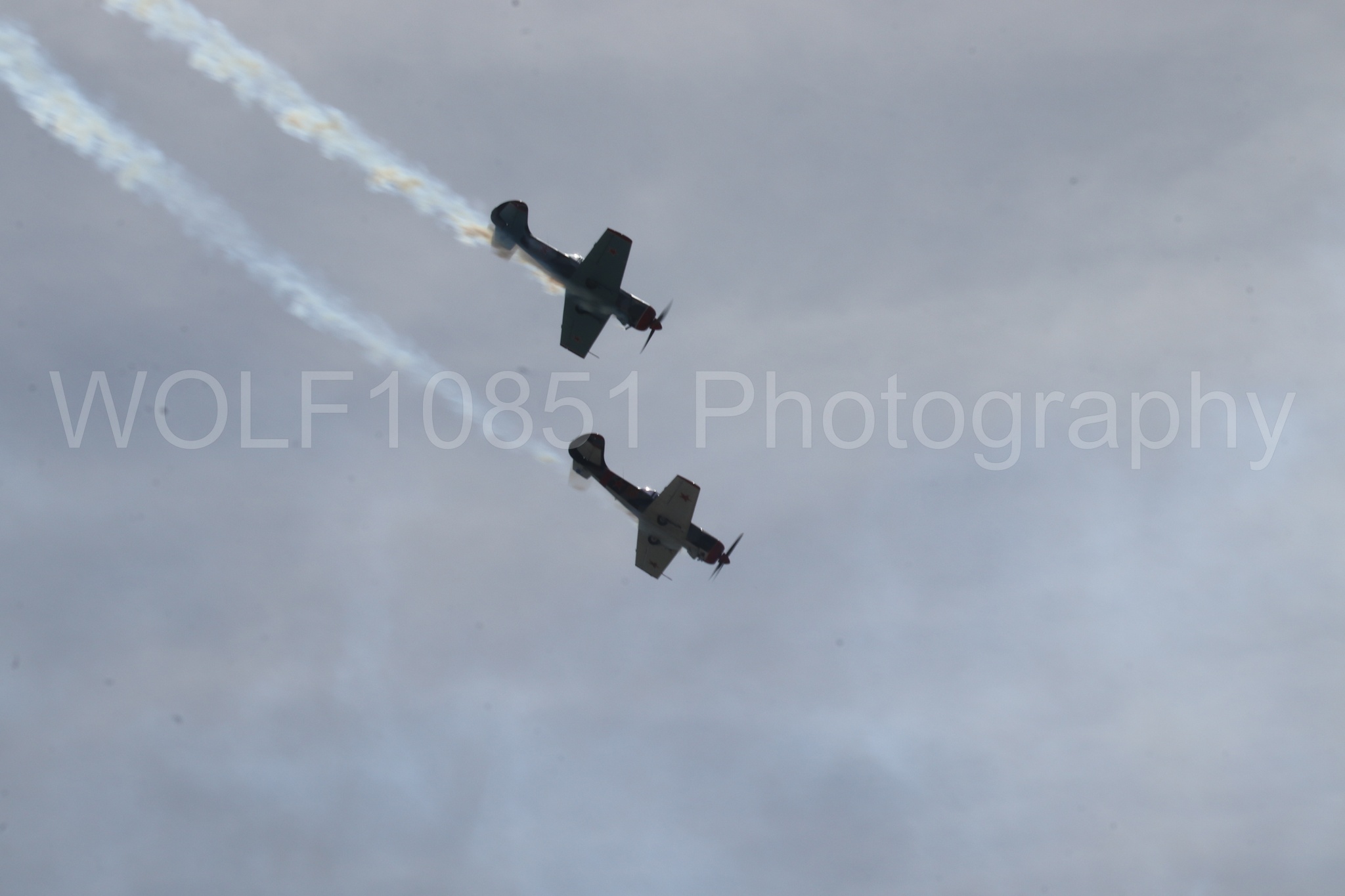 Aviation photography by WOLF10851 featuring Wings Over Solano 2024, Red Thunder Airshows, YAK 50.