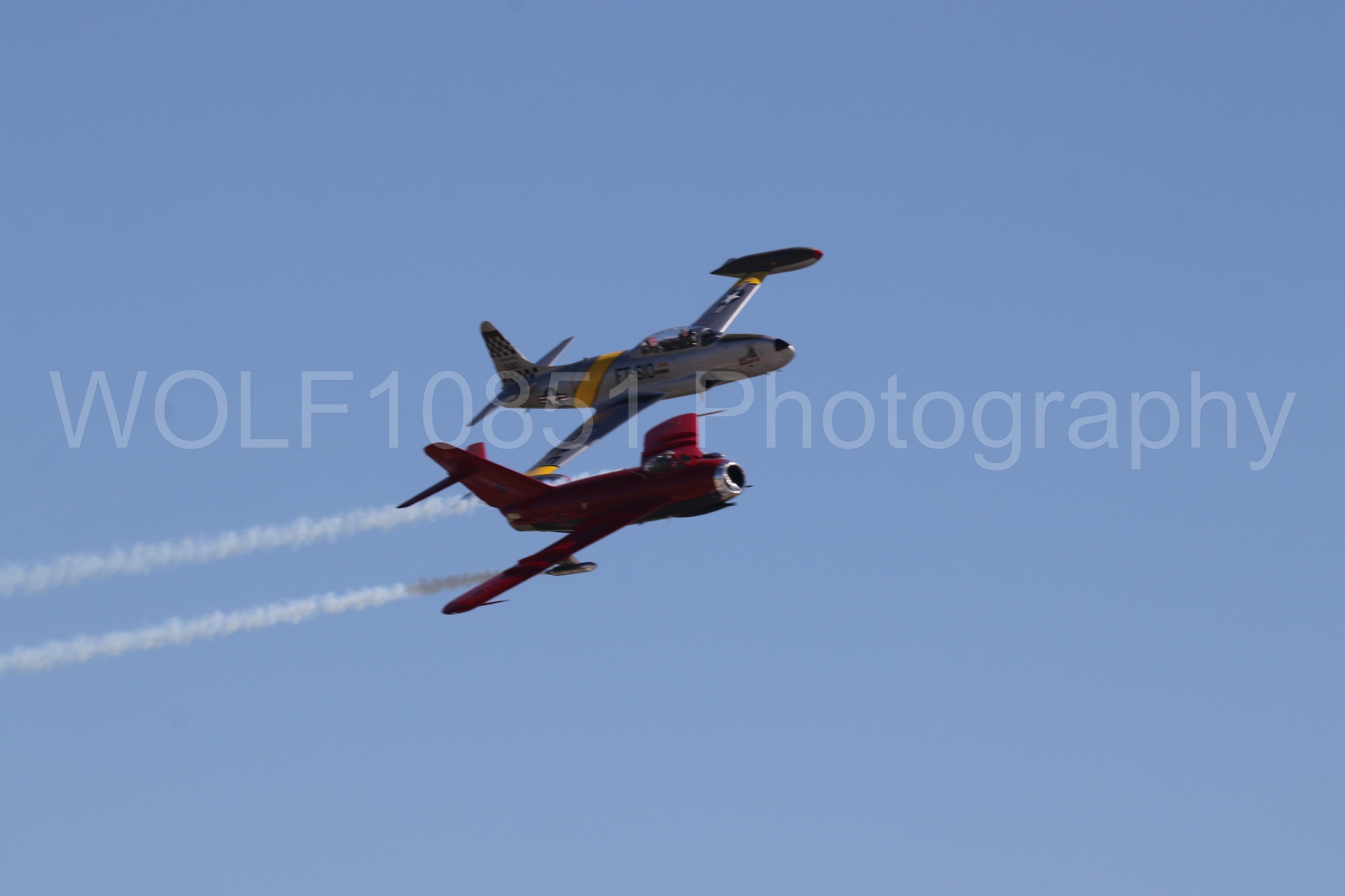 Aviation photography by WOLF10851 featuring T-33 Shooting Star, Mig-17 Fresco, Wings Over Solano 2024, Ace Maker Shows.