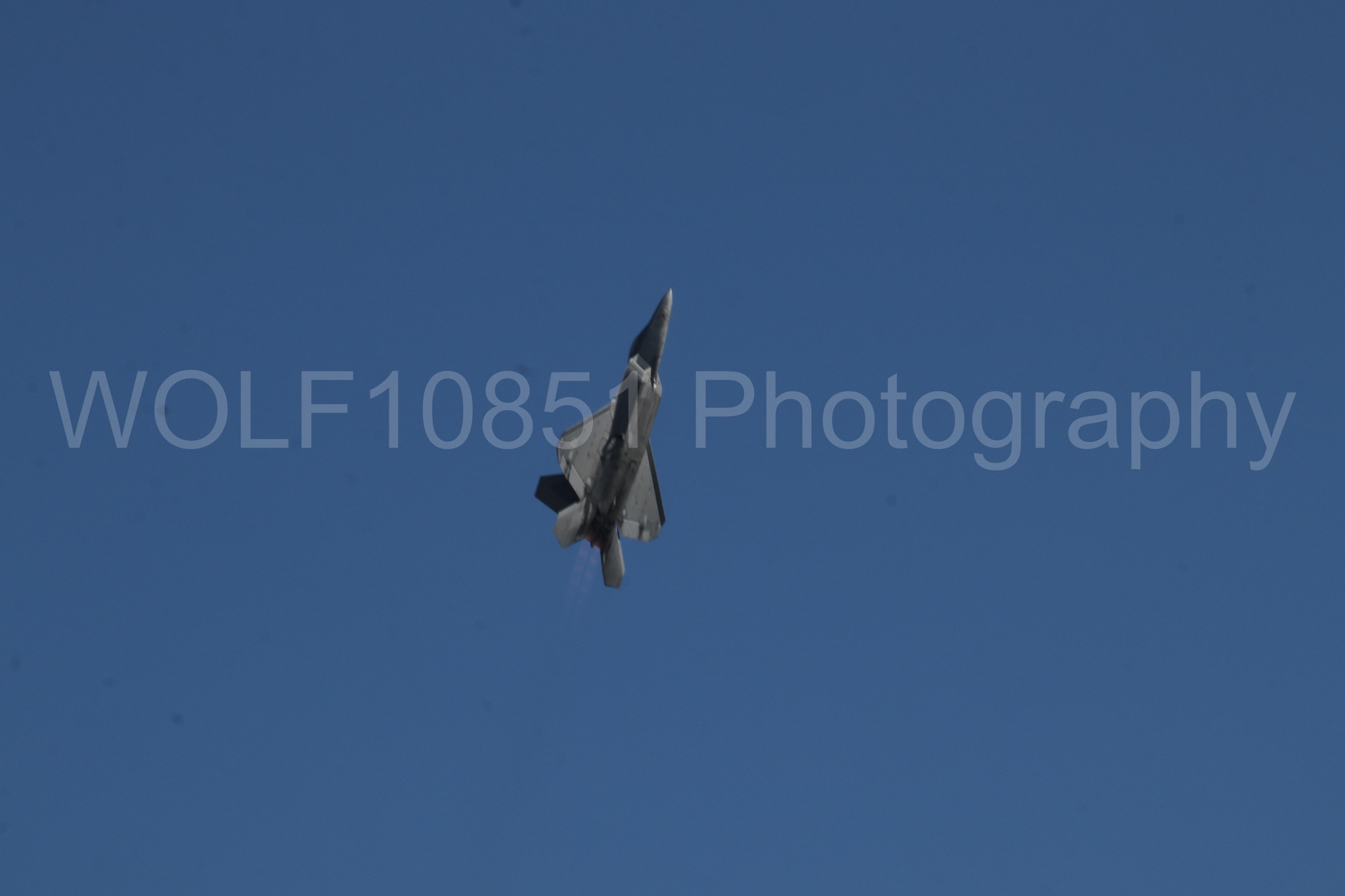 Aviation photography by WOLF10851 featuring F-22 Raptor, Raptor Demo Team, Wings Over Solano 2024.